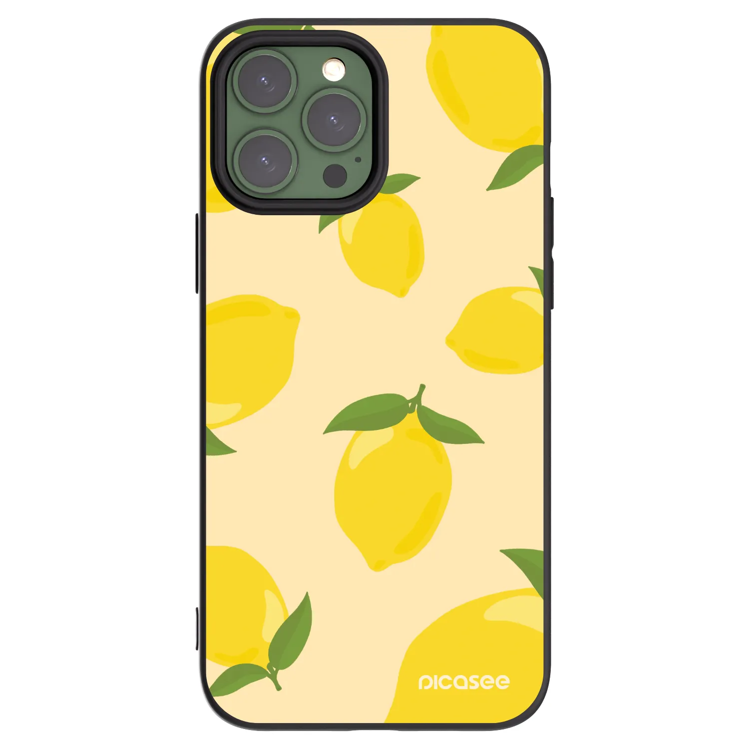 Picasee silikonowe czarne etui na Apple iPhone 13 Pro Max - Limoncella