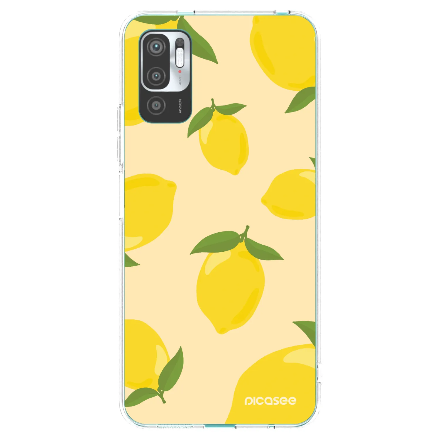 Picasee silikonowe przeźroczyste etui na Xiaomi Redmi Note 10 5G - Limoncella