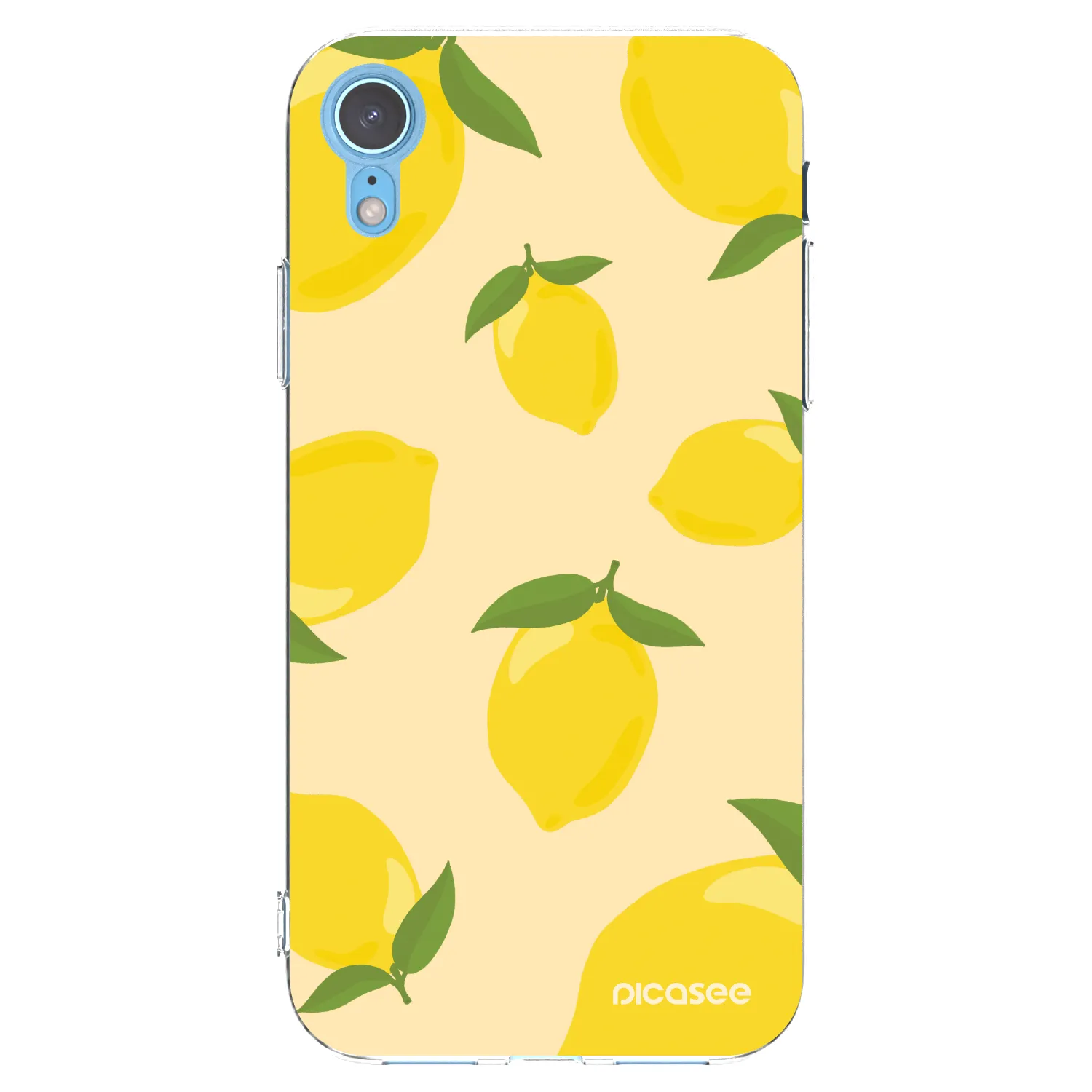 Picasee silikonowe przeźroczyste etui na Apple iPhone XR - Limoncella