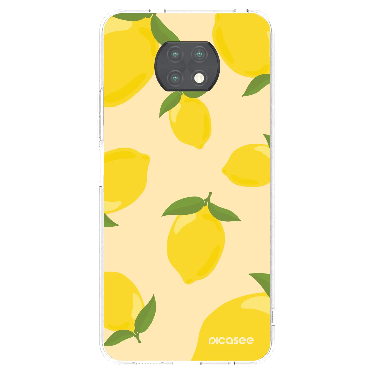 Picasee silikonowe przeźroczyste etui na Xiaomi Redmi Note 9T - Limoncella