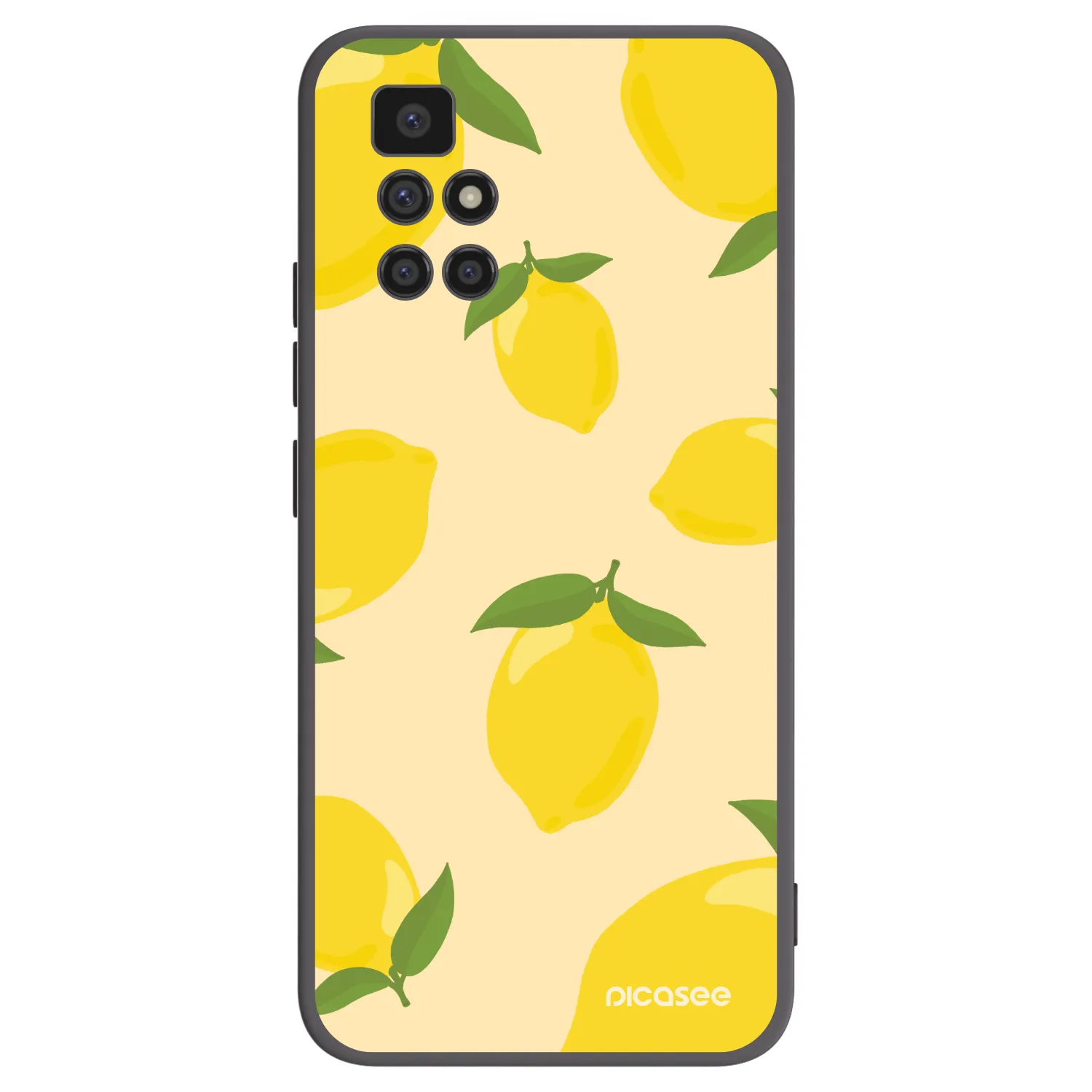 Picasee silikonowe czarne etui na Xiaomi Redmi 10 - Limoncella