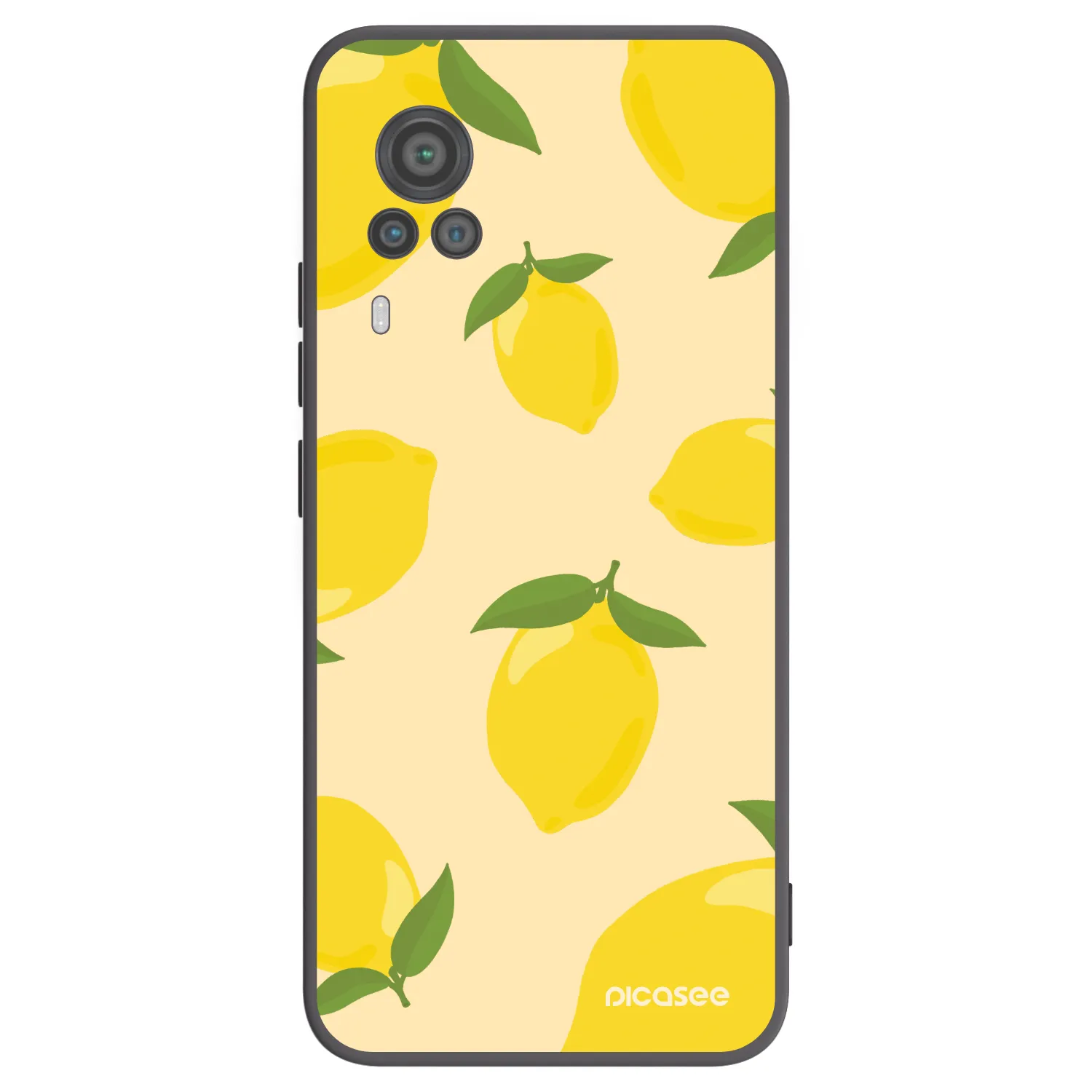 Picasee silikonowe czarne etui na Vivo X60 Pro 5G - Limoncella