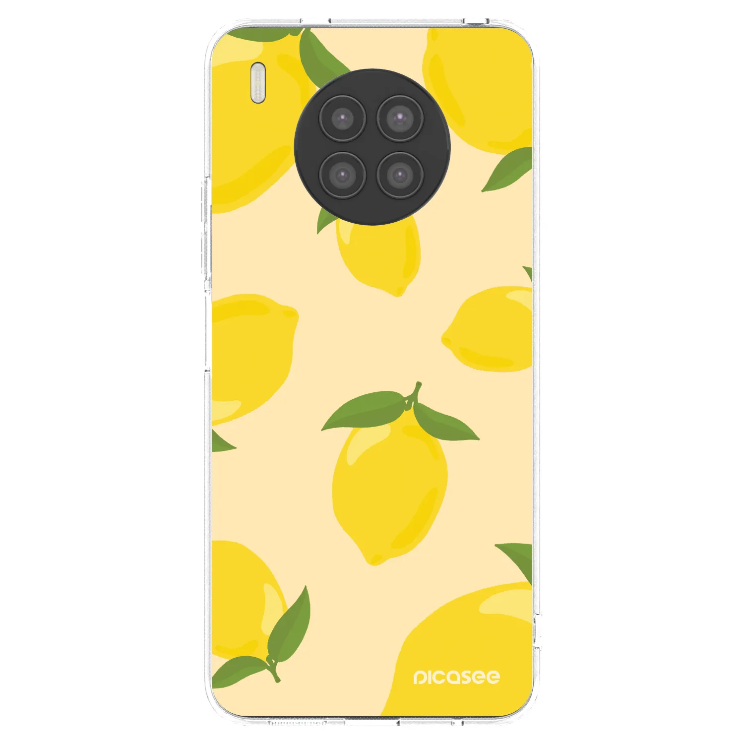 Picasee silikonowe przeźroczyste etui na Huawei Nova 8i - Limoncella