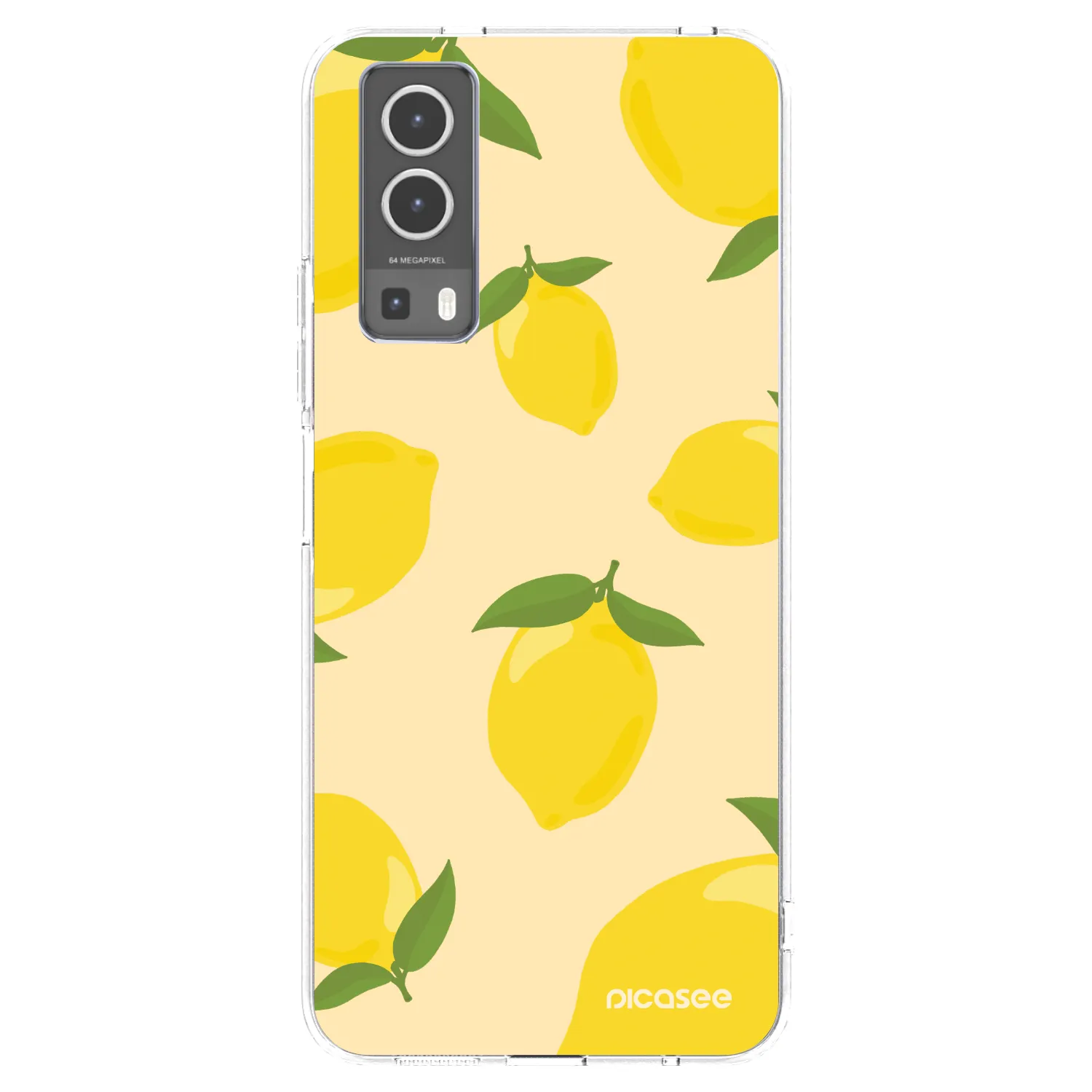 Picasee silikonowe przeźroczyste etui na Vivo Y72 5G - Limoncella