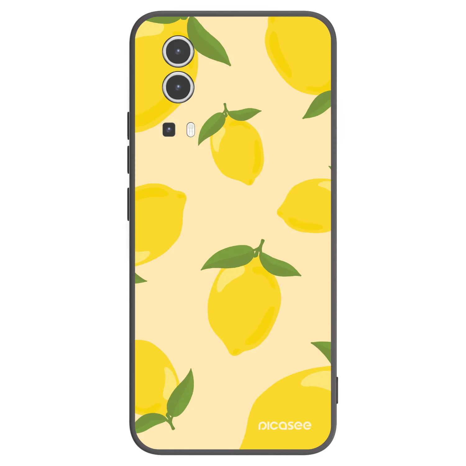Picasee silikonowe czarne etui na Vivo Y72 5G - Limoncella