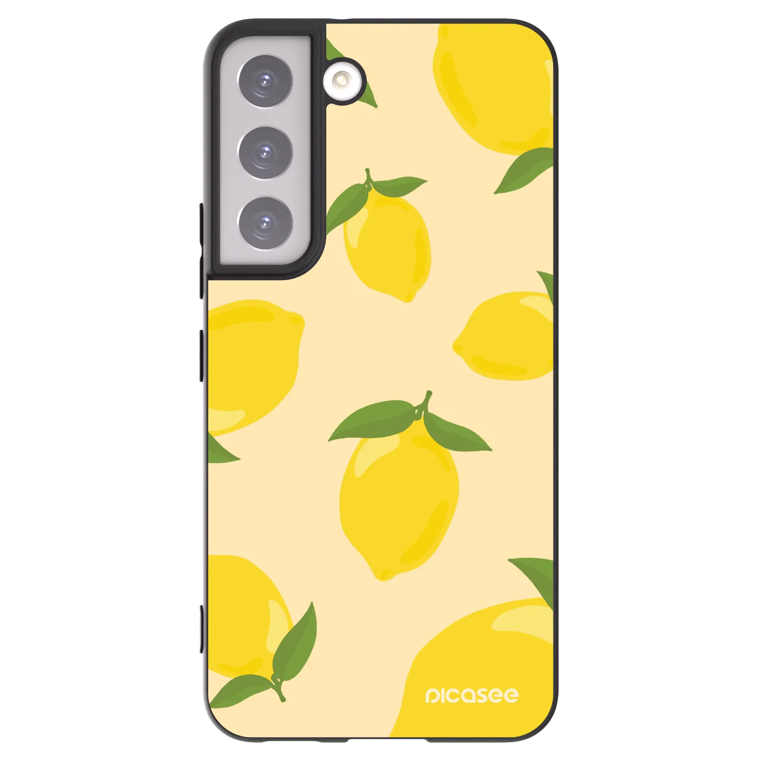 Picasee silikonowe czarne etui na Samsung Galaxy S22 5G - Limoncella