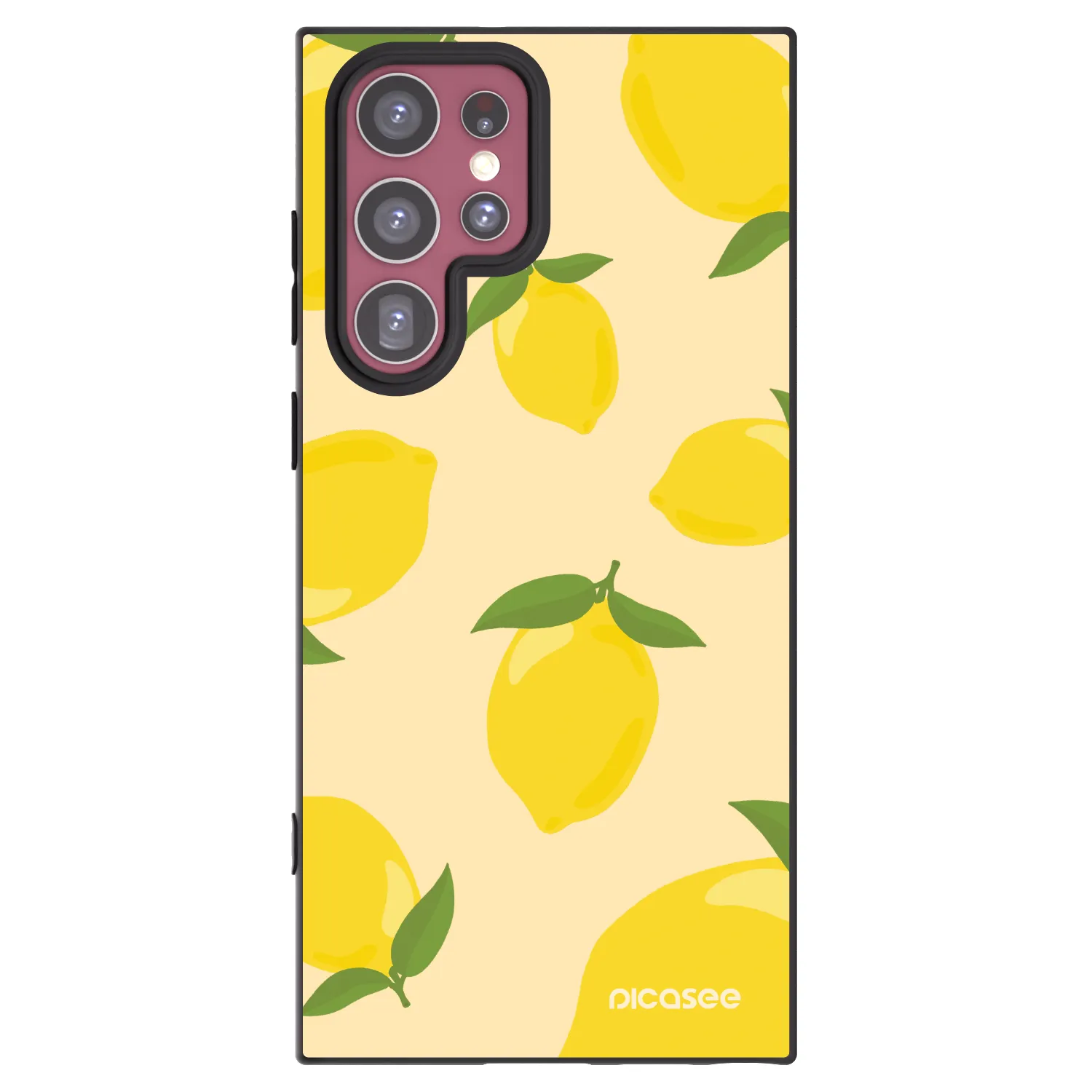 Picasee silikonowe czarne etui na Samsung Galaxy S22 Ultra 5G - Limoncella