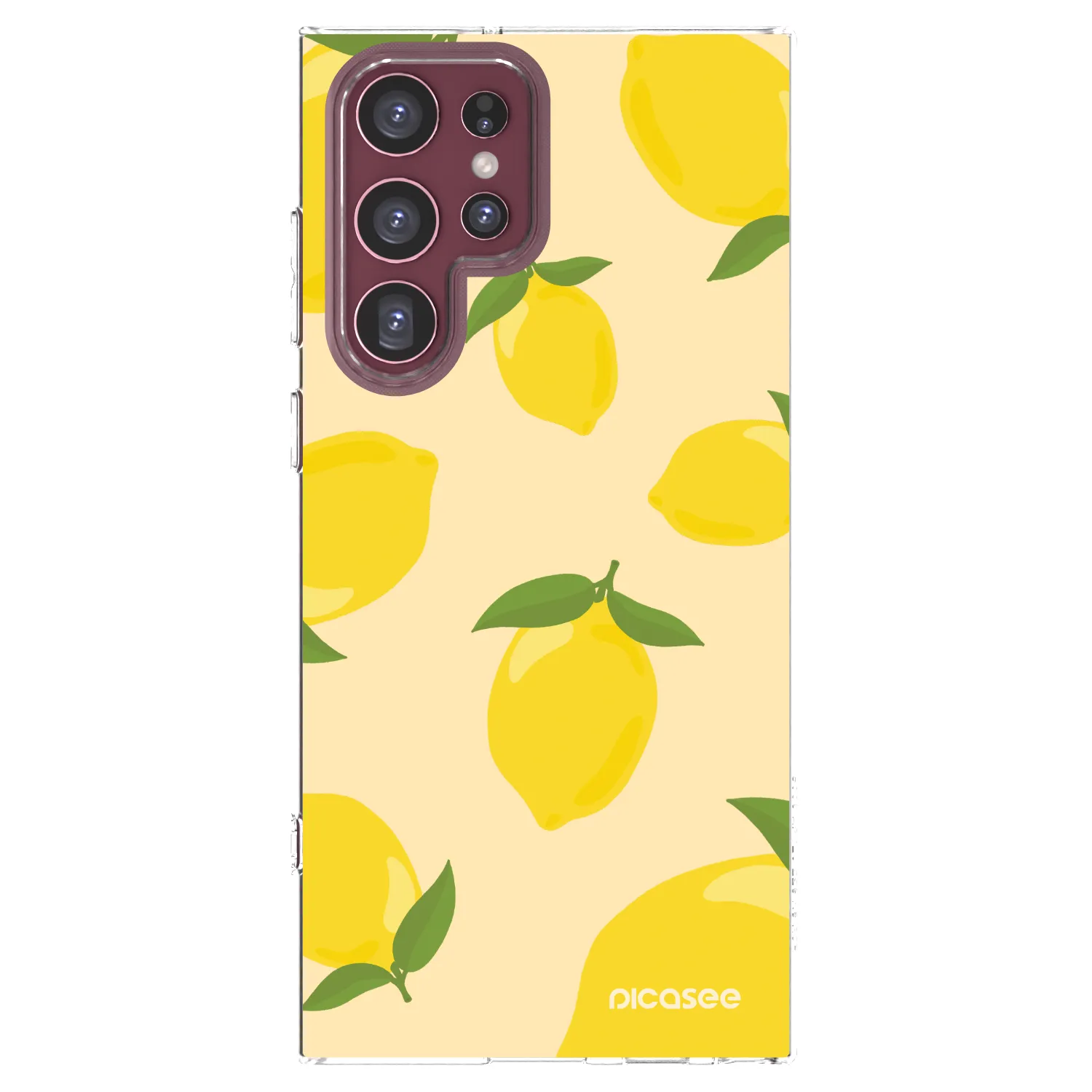 Picasee silikonowe przeźroczyste etui na Samsung Galaxy S22 Ultra 5G - Limoncella