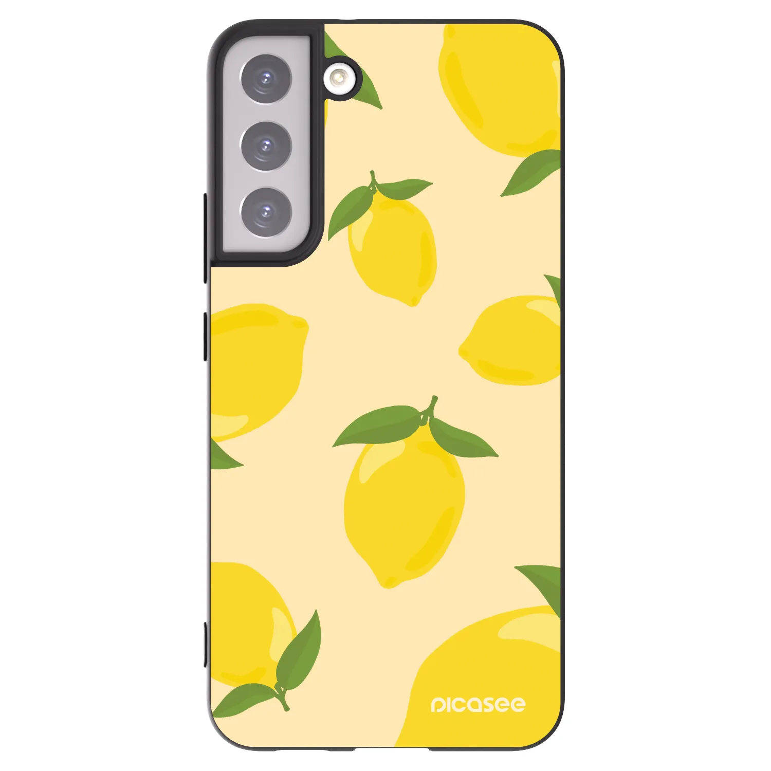 Picasee silikonowe czarne etui na Samsung Galaxy S22+ 5G - Limoncella