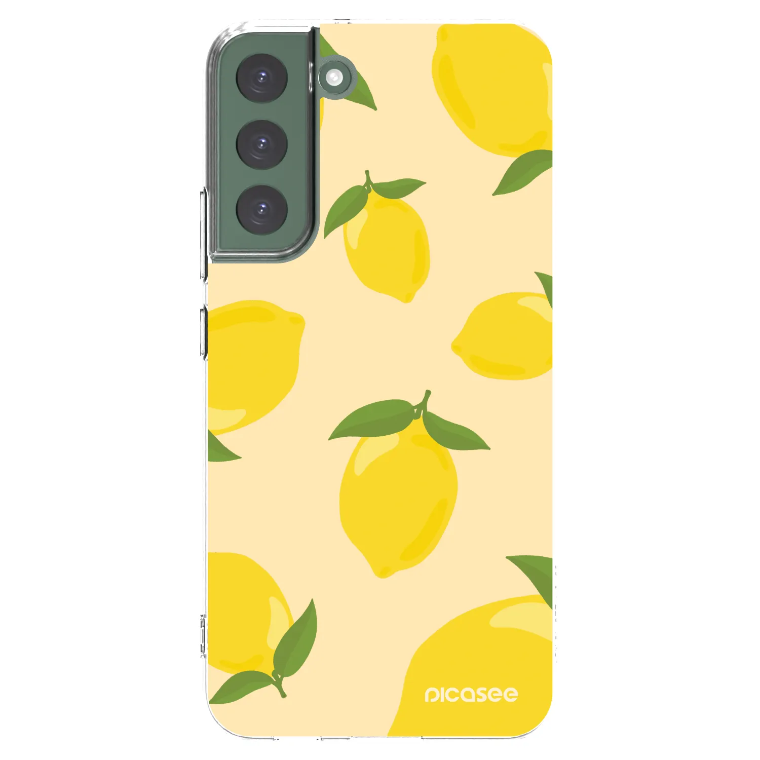 Picasee silikonowe przeźroczyste etui na Samsung Galaxy S22+ 5G - Limoncella