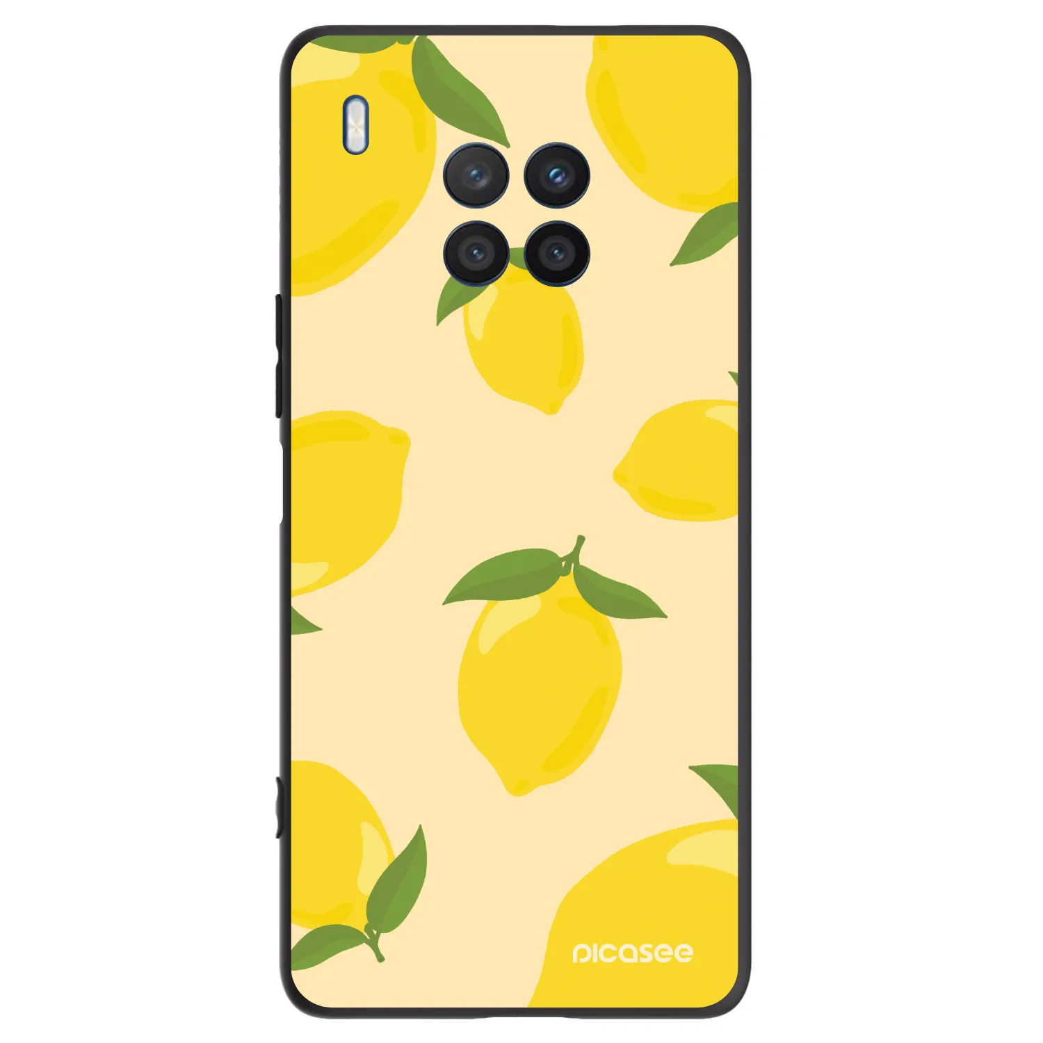 Picasee silikonowe czarne etui na Honor 50 Lite - Limoncella