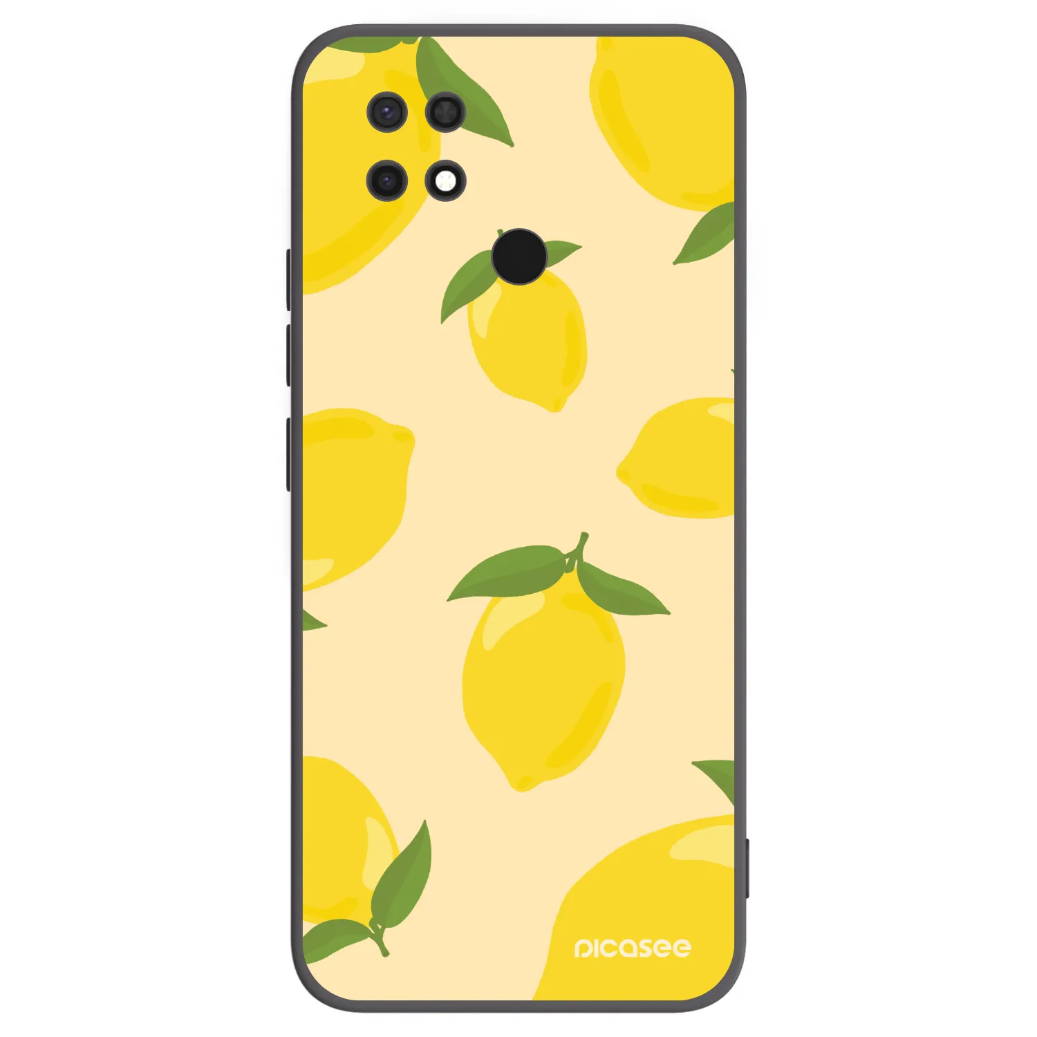 Picasee silikonowe czarne etui na Xiaomi Redmi 10C - Limoncella