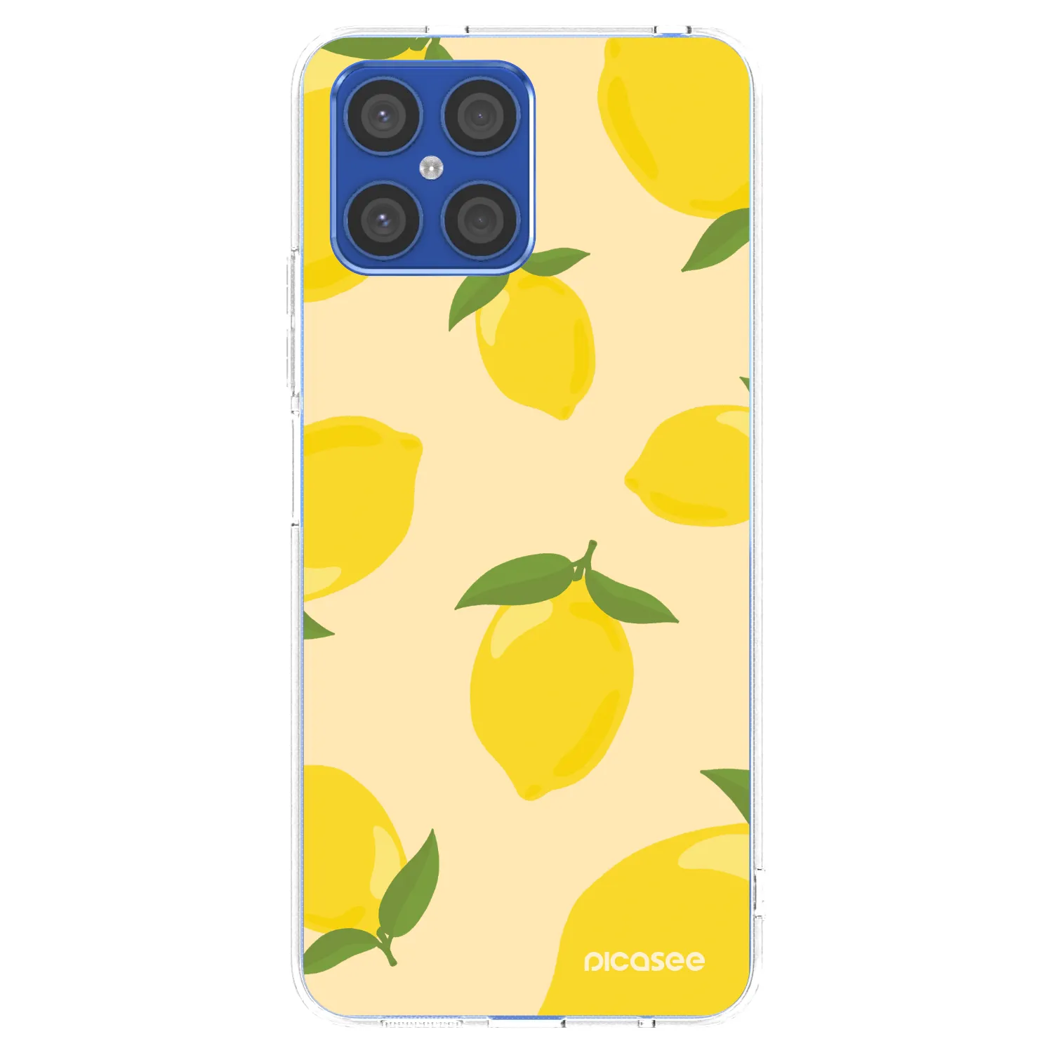 Picasee silikonowe przeźroczyste etui na Honor X8 4G - Limoncella