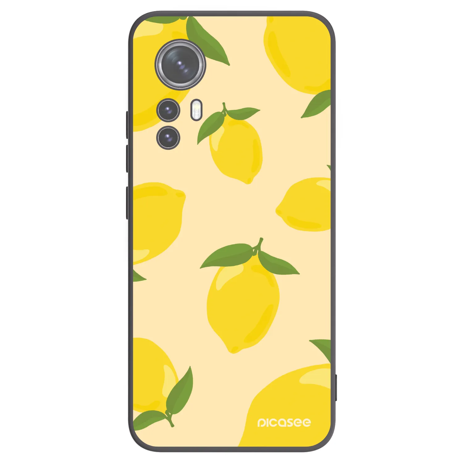 Picasee silikonowe czarne etui na Xiaomi 12X - Limoncella