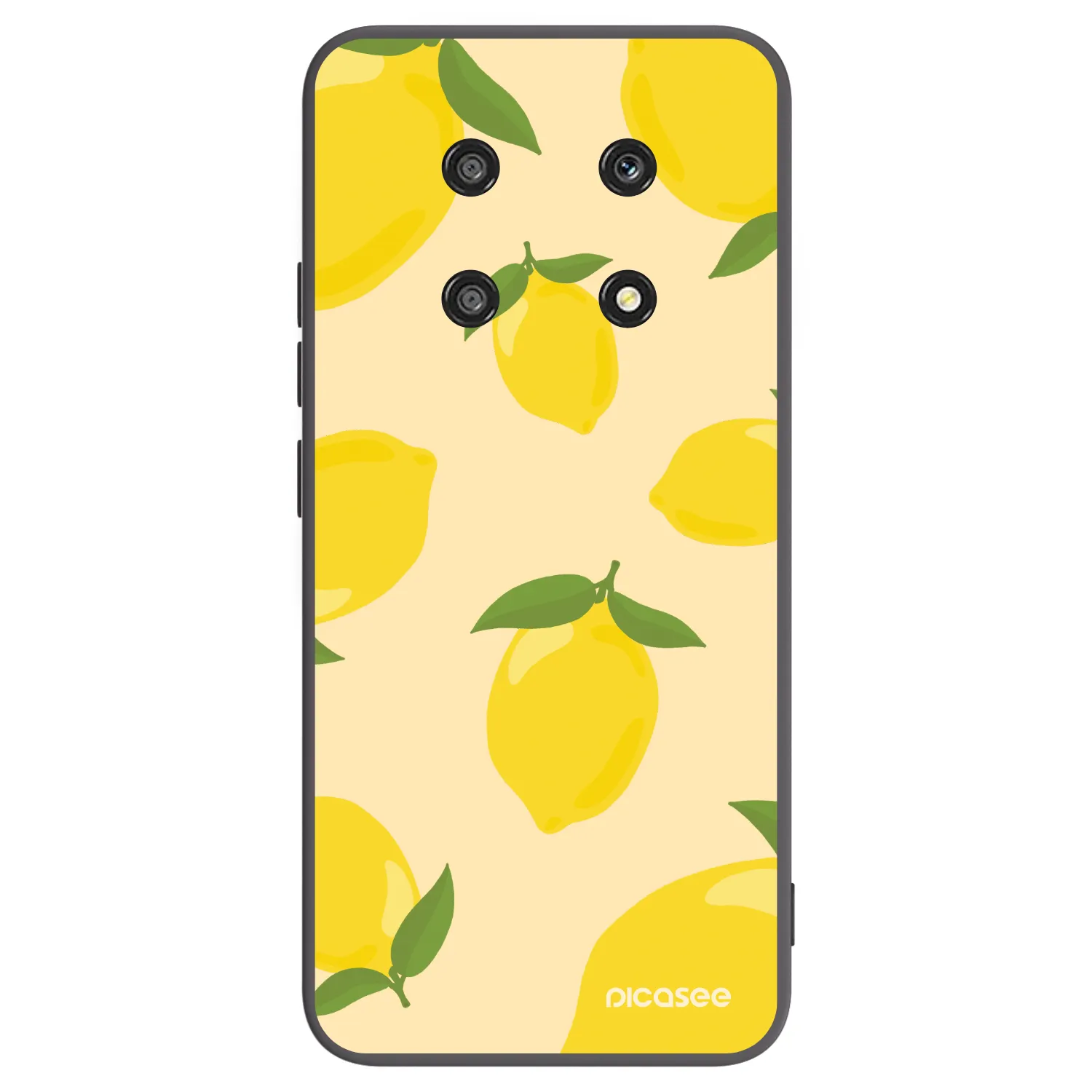 Picasee silikonowe czarne etui na Honor Magic4 Lite 5G - Limoncella
