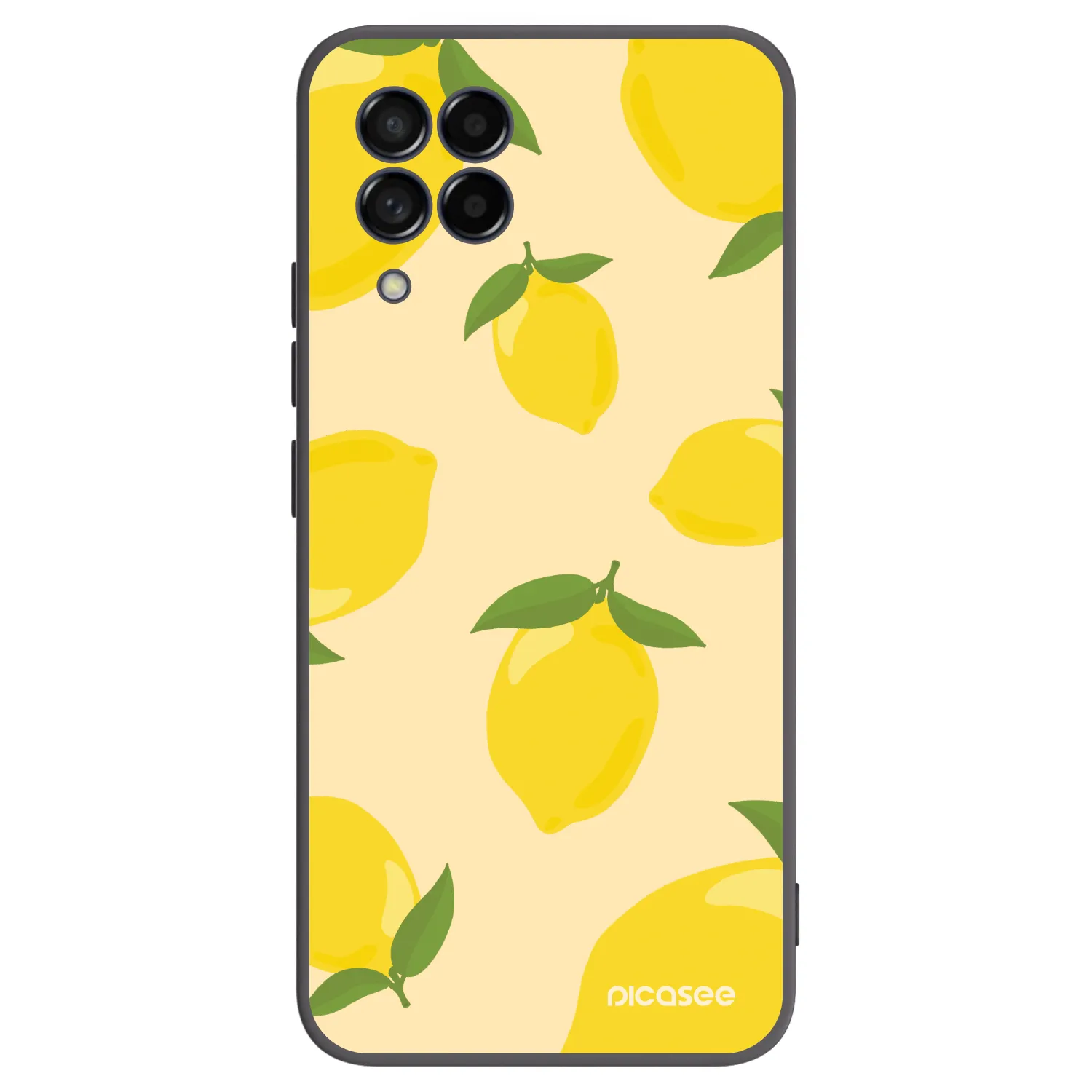 Picasee silikonowe czarne etui na Samsung Galaxy M53 5G - Limoncella