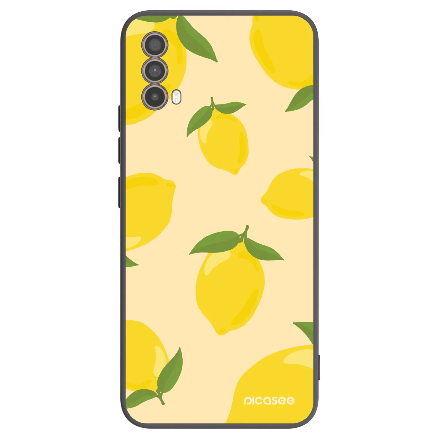 Picasee silikonowe czarne etui na Motorola Moto E40 - Limoncella