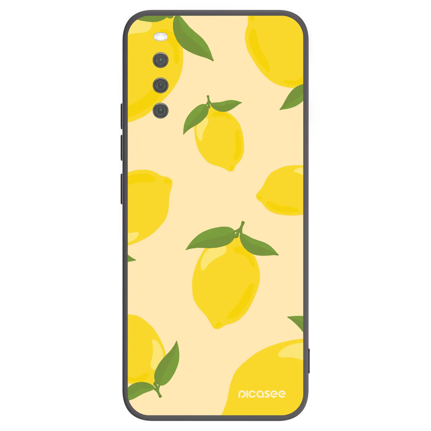 Picasee silikonowe czarne etui na Sony Xperia 10 III - Limoncella