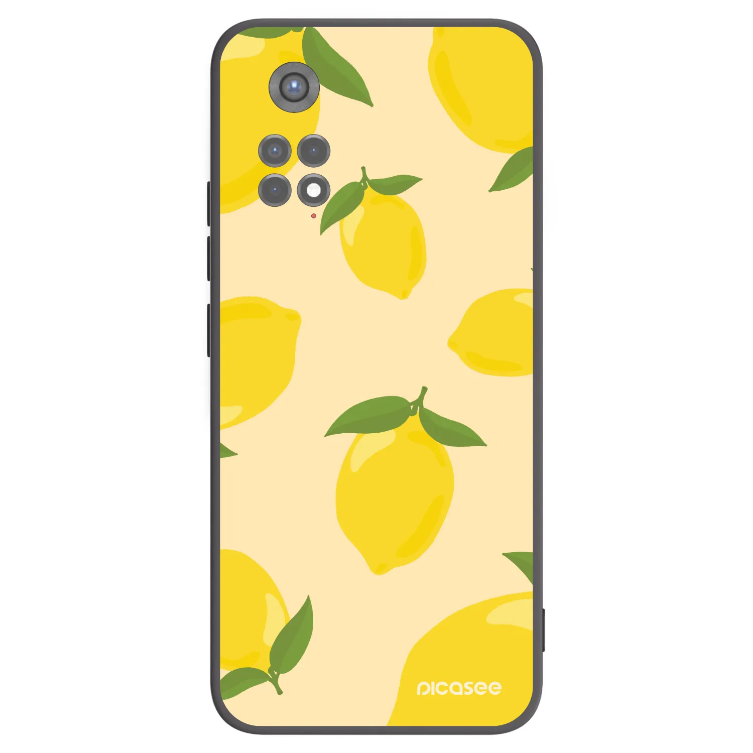 Picasee silikonowe czarne etui na Xiaomi Redmi Note 11S 5G - Limoncella