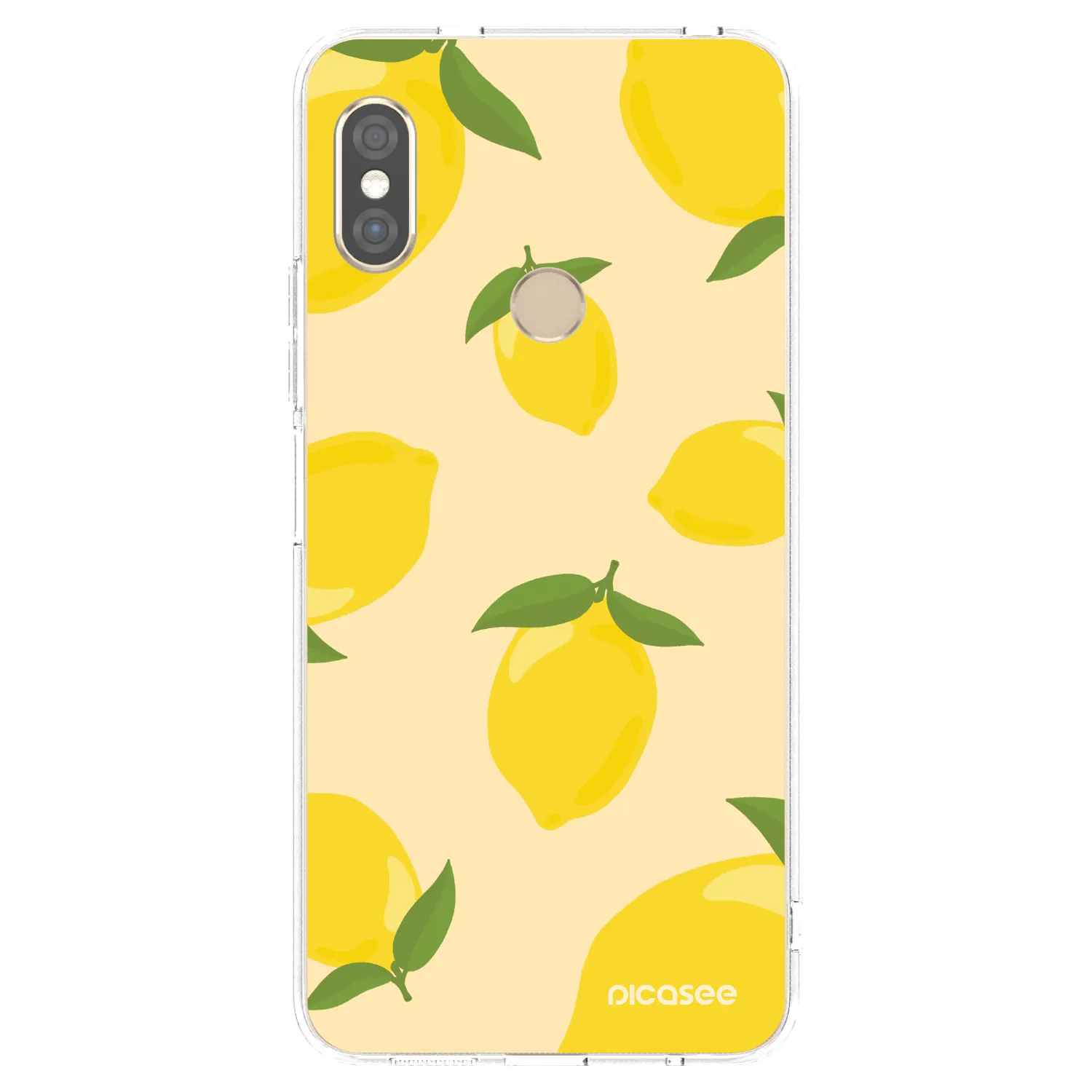 Picasee silikonowe przeźroczyste etui na Xiaomi Redmi Note 5 Global - Limoncella