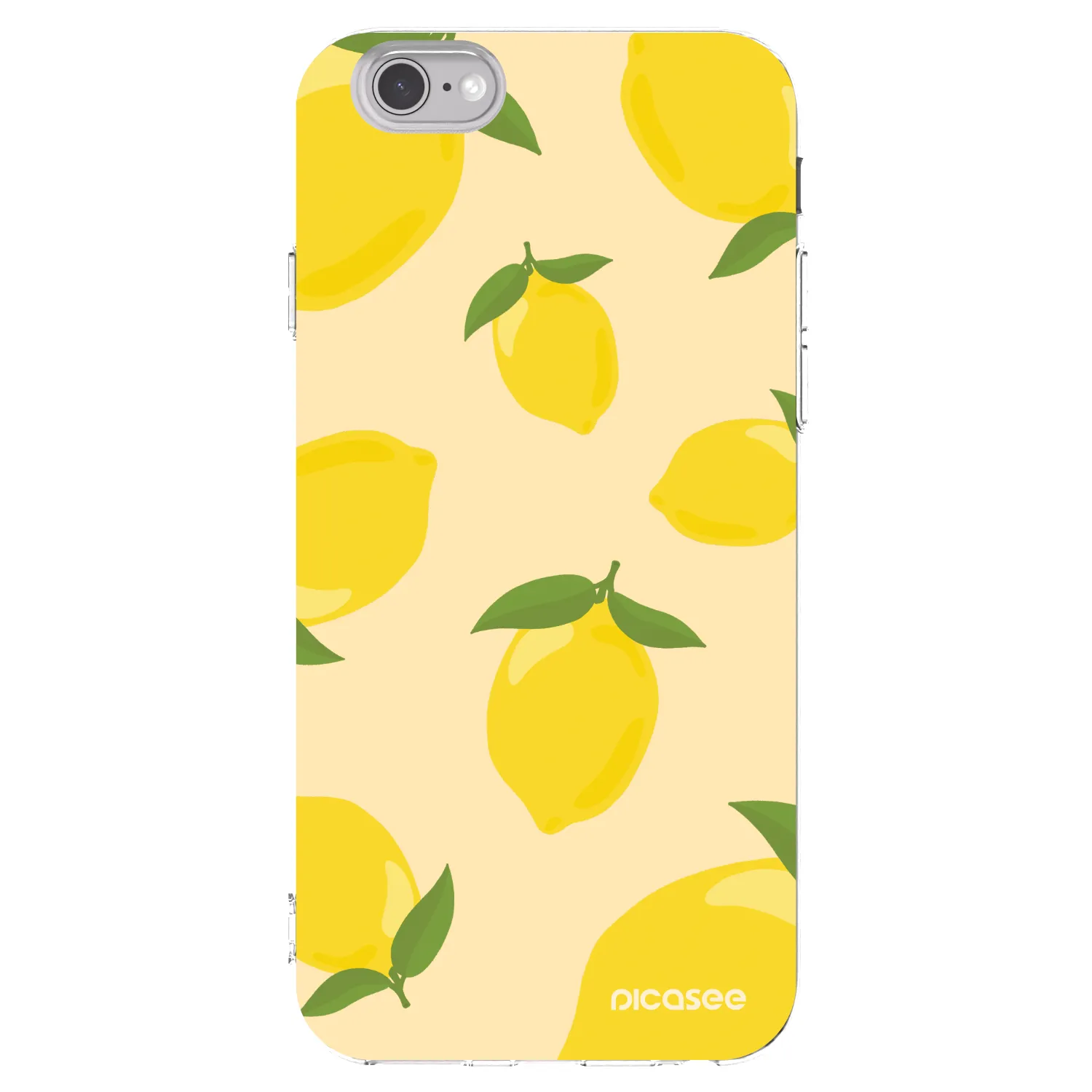 Picasee silikonowe przeźroczyste etui na Apple iPhone 6/6S - Limoncella