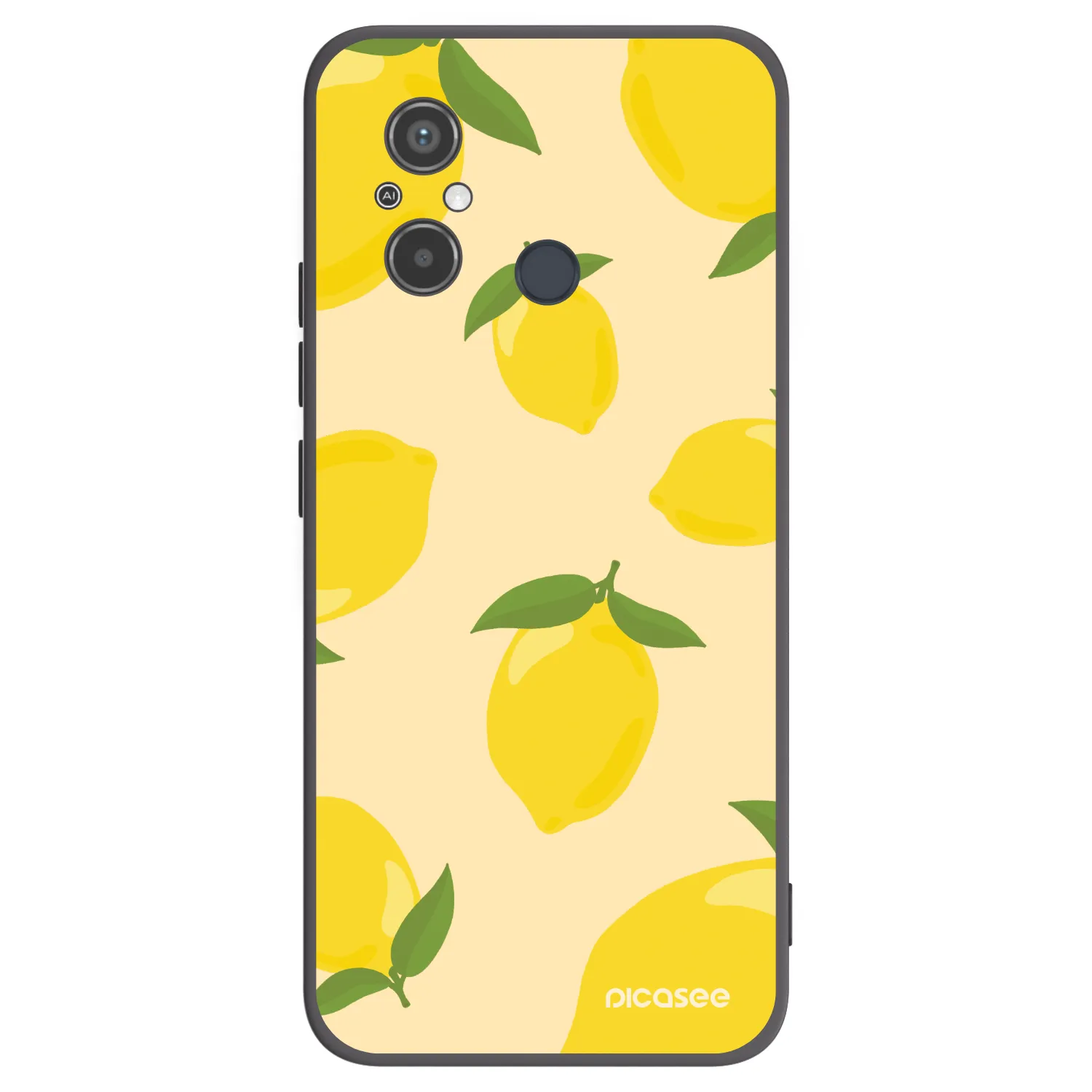 Picasee silikonowe czarne etui na Xiaomi Redmi 12C - Limoncella