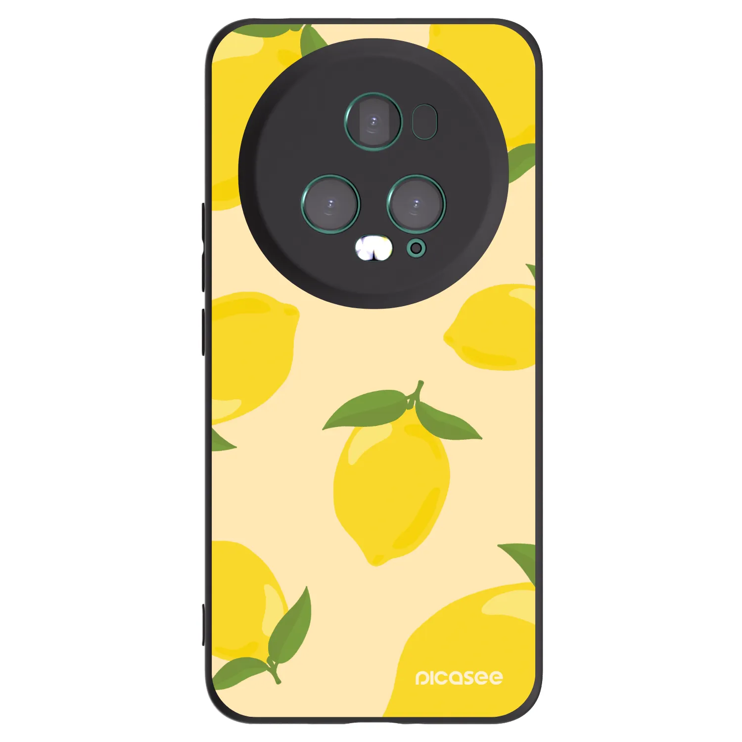 Picasee silikonowe czarne etui na Honor Magic5 Pro - Limoncella