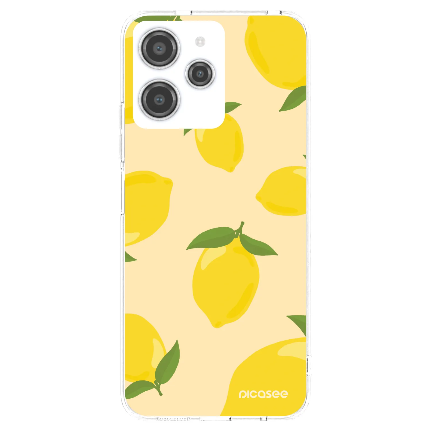 Picasee silikonowe przeźroczyste etui na Xiaomi Redmi 12 4G - Limoncella