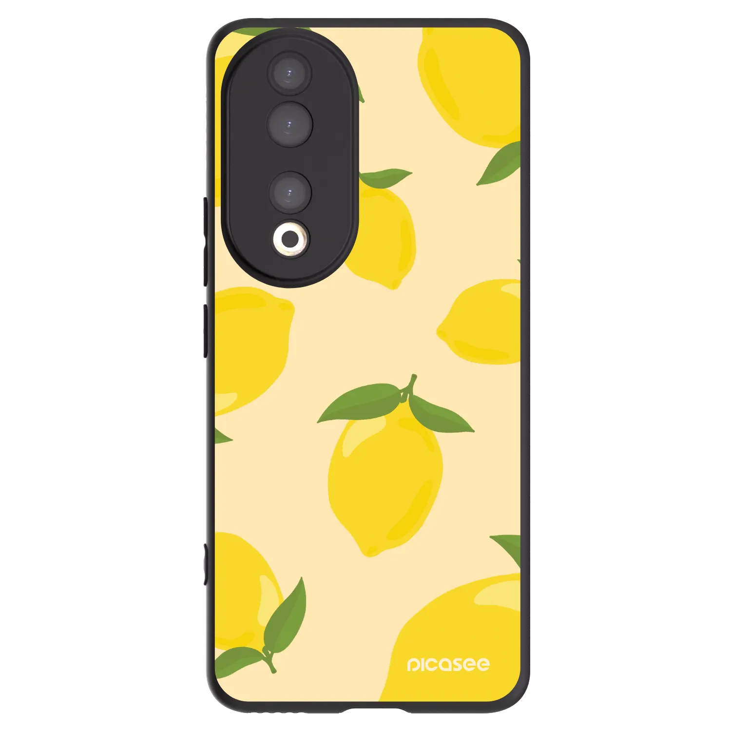 Picasee silikonowe czarne etui na Honor 90 5G - Limoncella