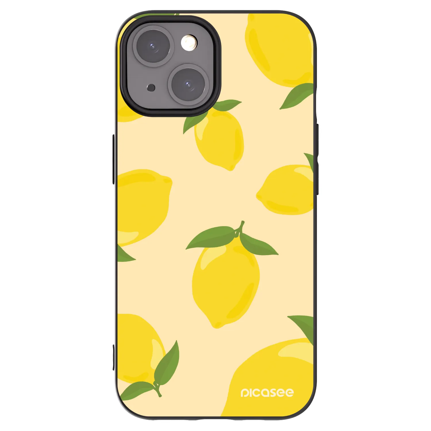 Picasee silikonowe czarne etui na Apple iPhone 15 - Limoncella