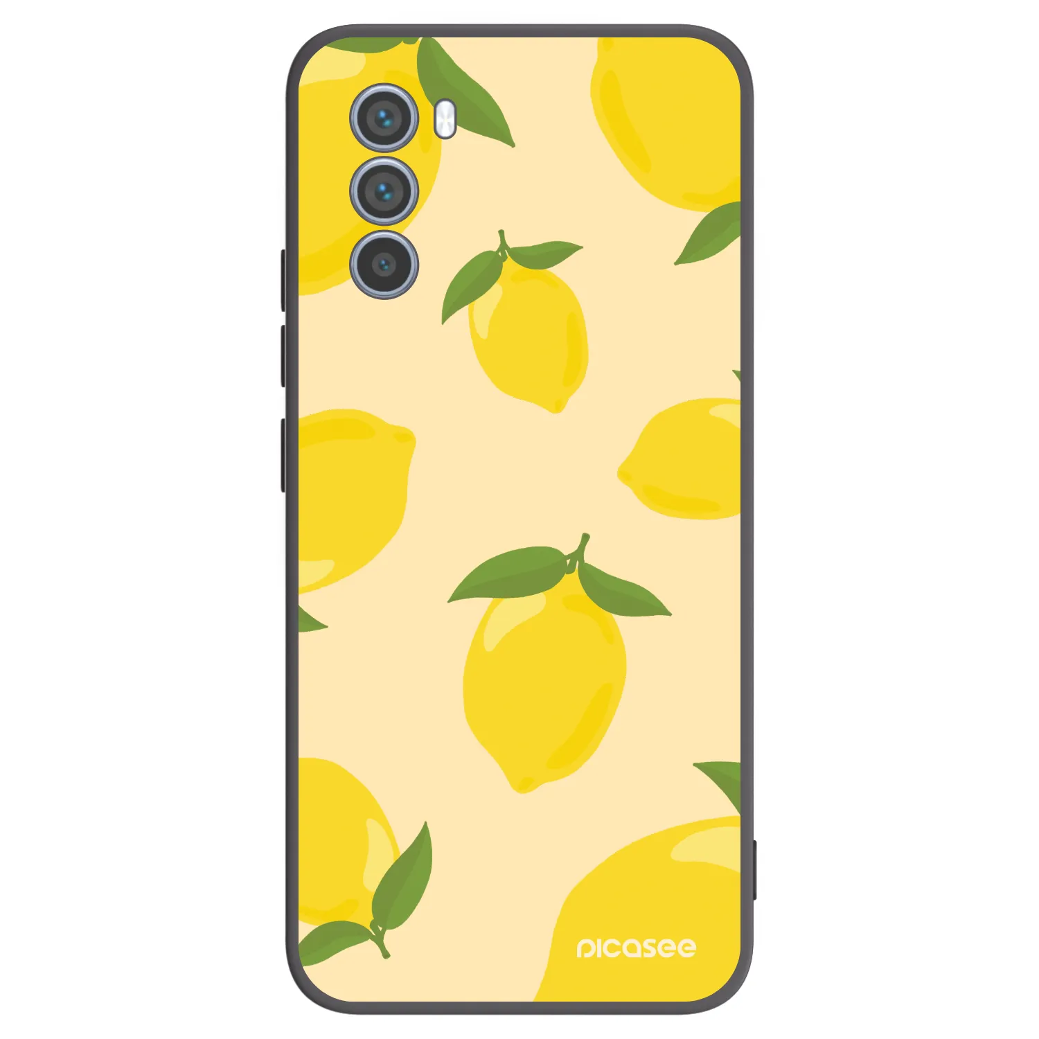 Picasee silikonowe czarne etui na Motorola Moto G62 - Limoncella