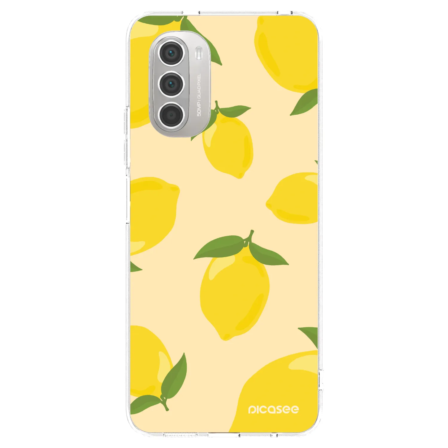 Picasee silikonowe przeźroczyste etui na Motorola Moto G51 - Limoncella