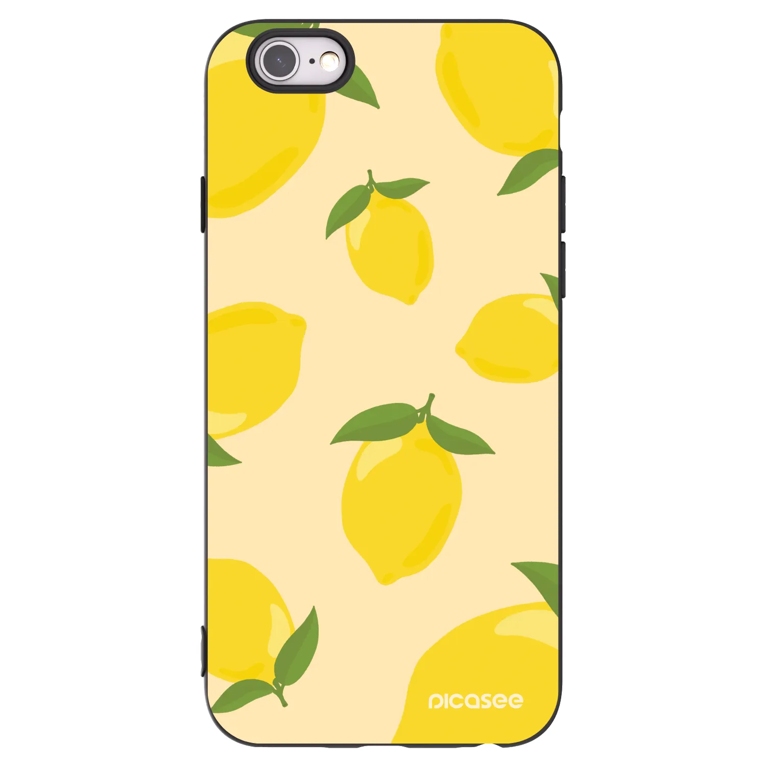 Picasee silikonowe czarne etui na Apple iPhone 6/6S - Limoncella
