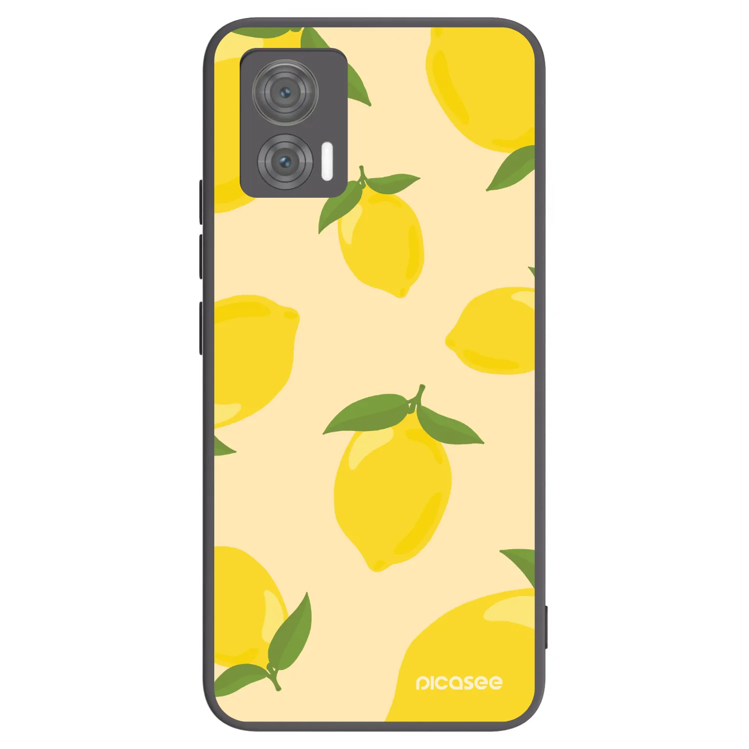 Picasee silikonowe czarne etui na Motorola Edge 30 Neo - Limoncella