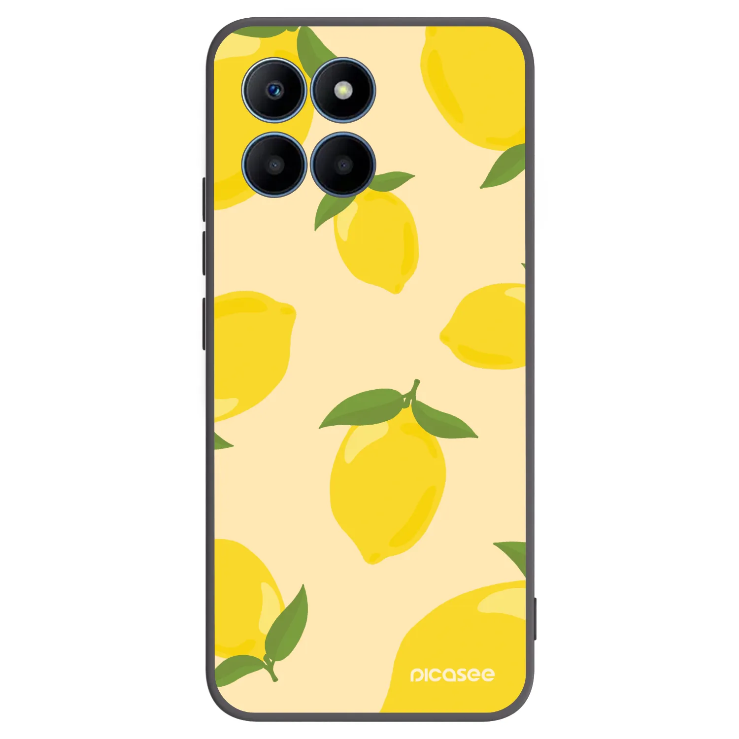 Picasee silikonowe czarne etui na Honor 70 Lite - Limoncella