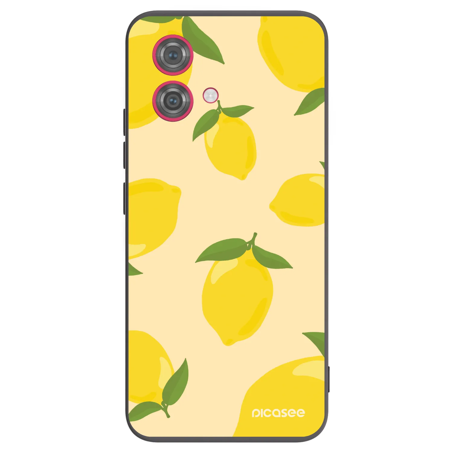 Picasee silikonowe czarne etui na Motorola Moto G84 5G - Limoncella