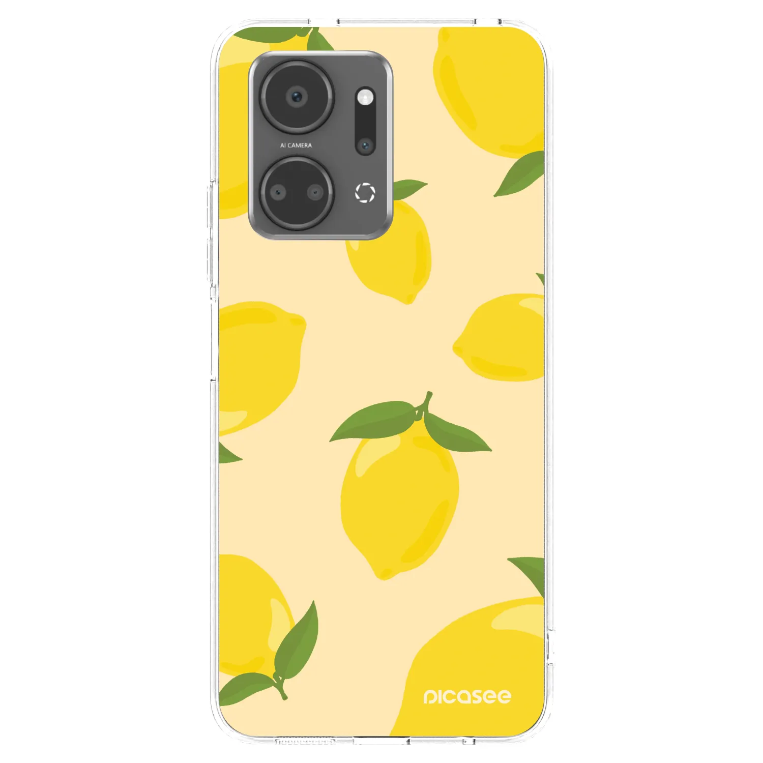 Picasee silikonowe przeźroczyste etui na Honor X7a - Limoncella
