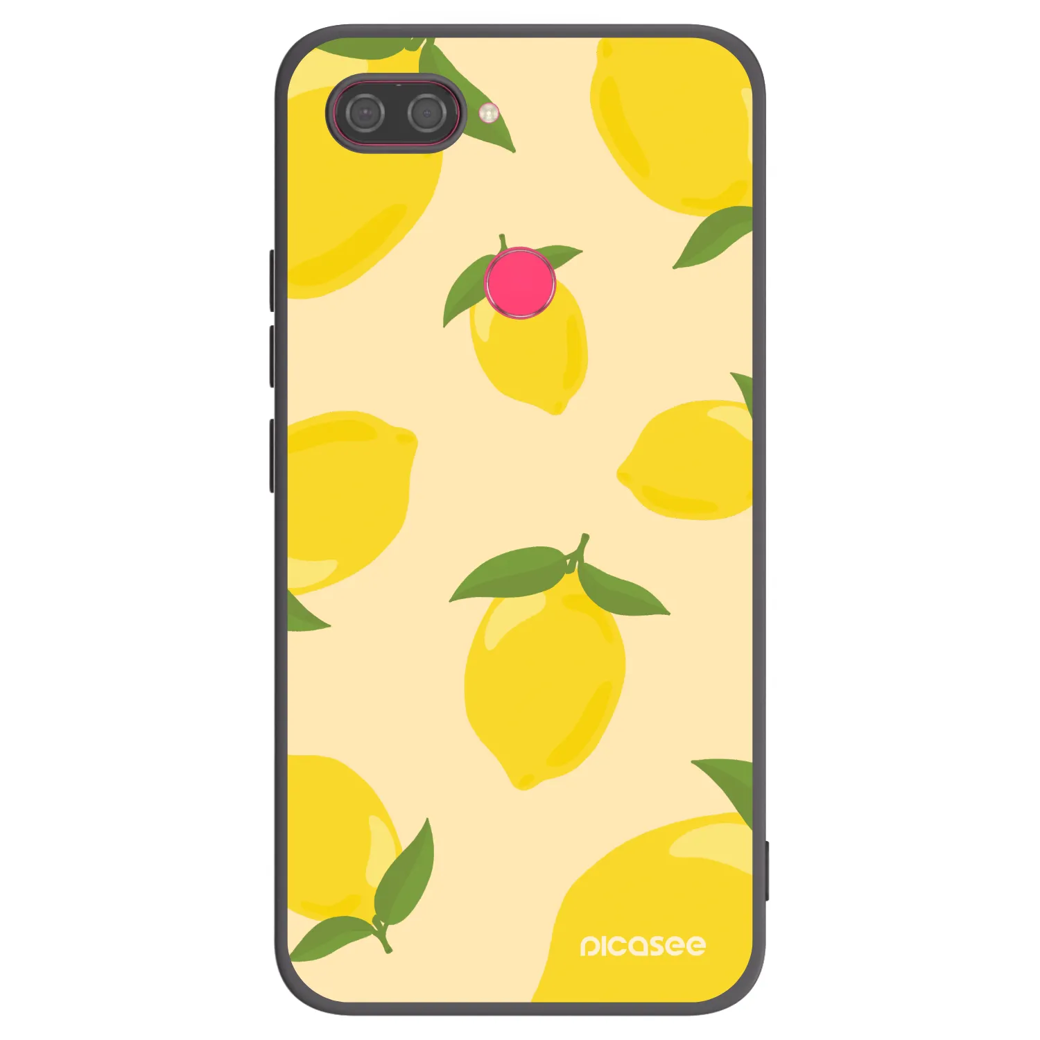 Picasee silikonowe czarne etui na Xiaomi Mi 8 Lite - Limoncella