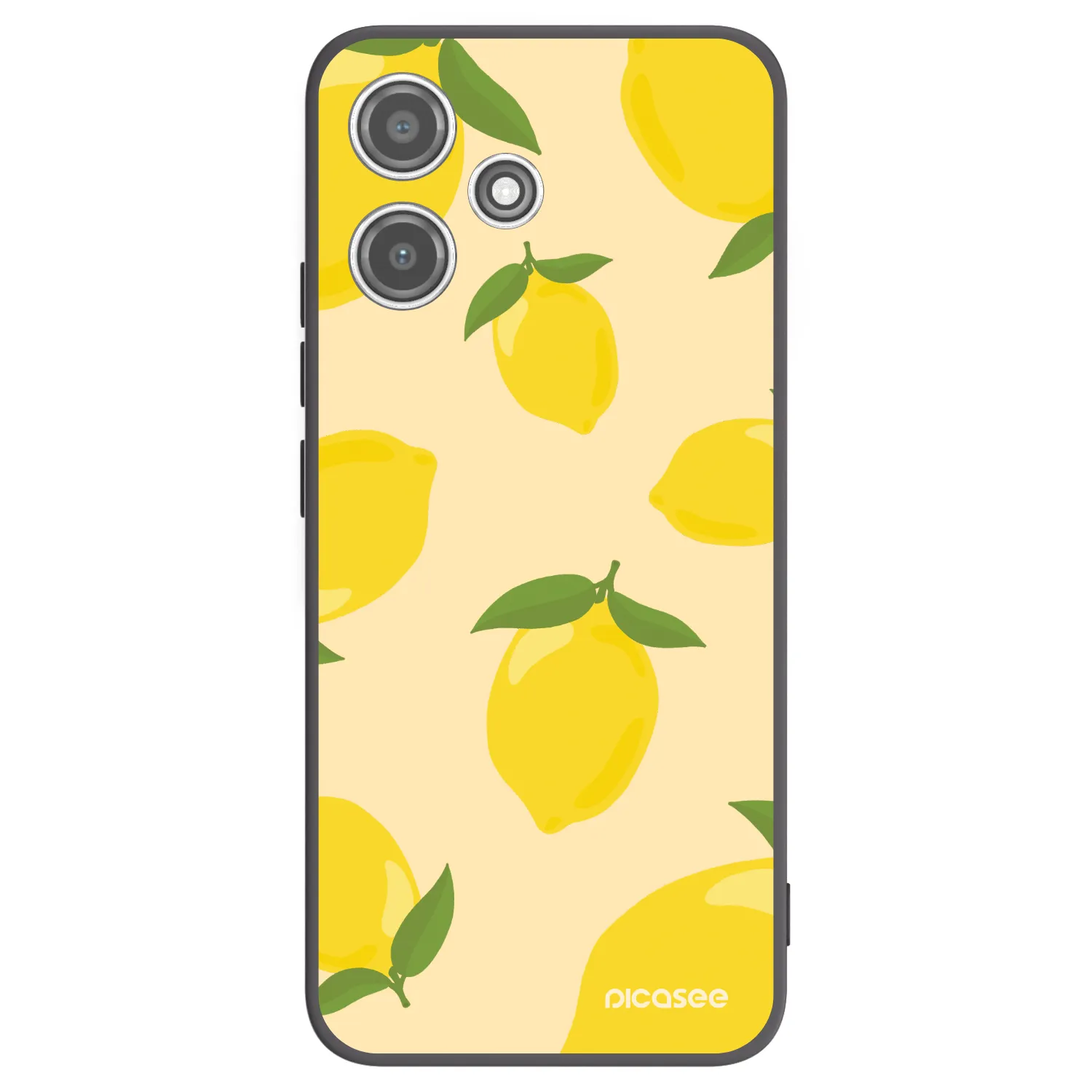 Picasee silikonowe czarne etui na Xiaomi Redmi 12 5G - Limoncella