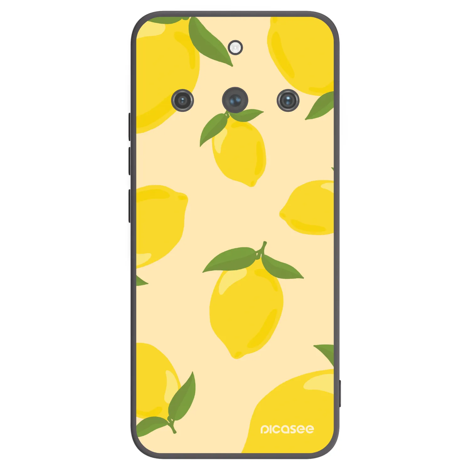 Picasee silikonowe czarne etui na Realme 11 Pro+ - Limoncella
