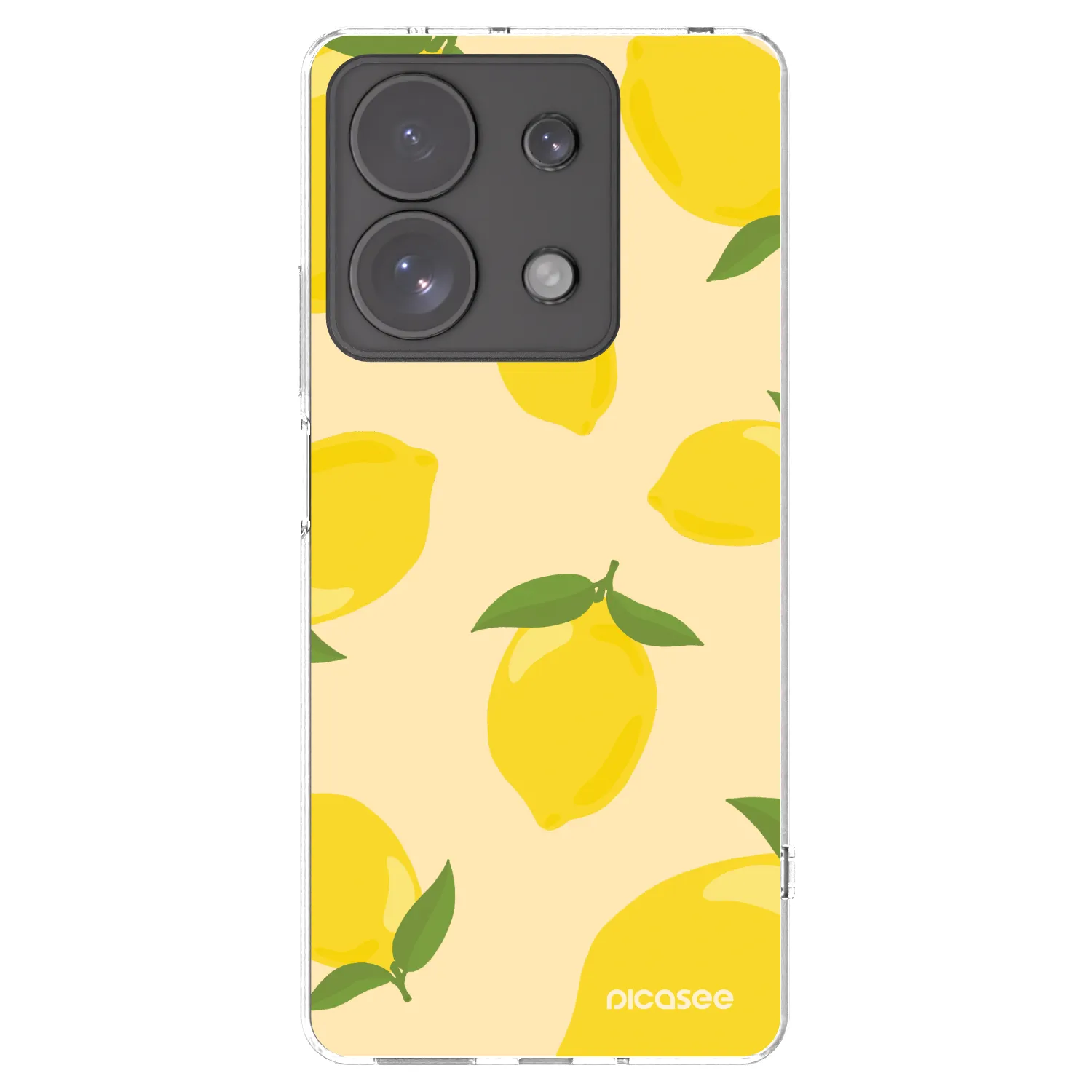 Picasee silikonowe przeźroczyste etui na Xiaomi Redmi Note 13 Pro 4G - Limoncella