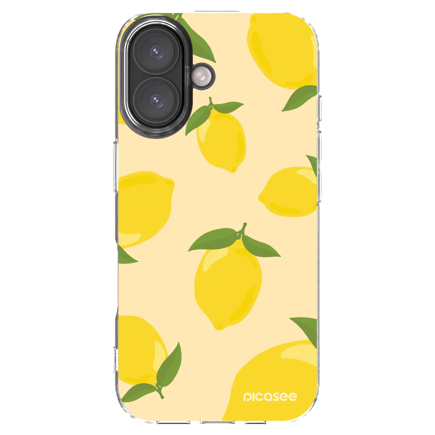 Picasee silikonowe przeźroczyste etui na Apple iPhone 16 - Limoncella