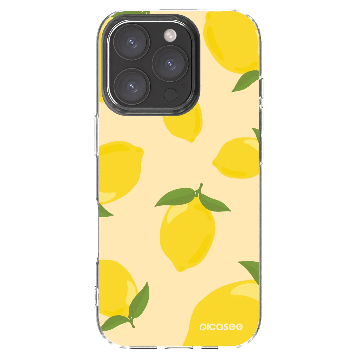 Picasee silikonowe przeźroczyste etui na Apple iPhone 16 Pro - Limoncella