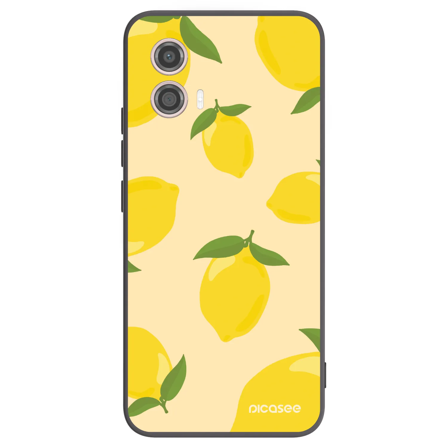Picasee silikonowe czarne etui na Motorola Moto G53 5G - Limoncella