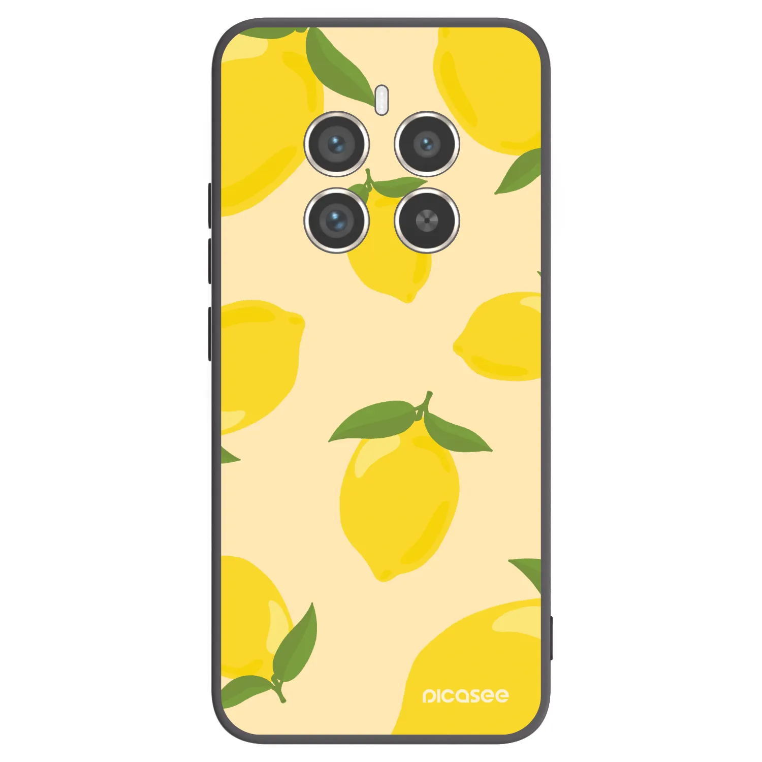 Picasee silikonowe czarne etui na Realme 12 Pro 5G - Limoncella