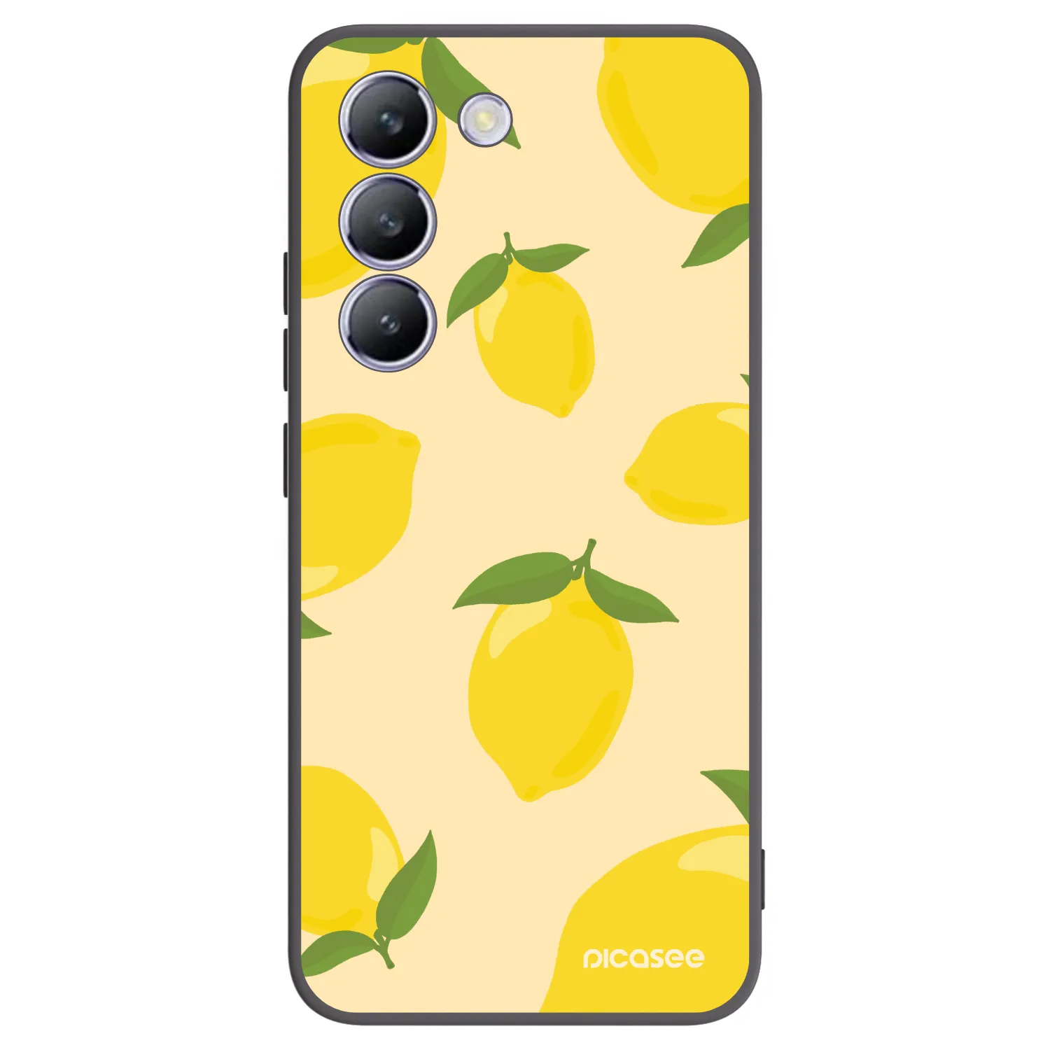 Picasee silikonowe czarne etui na Vivo V40 SE 5G - Limoncella
