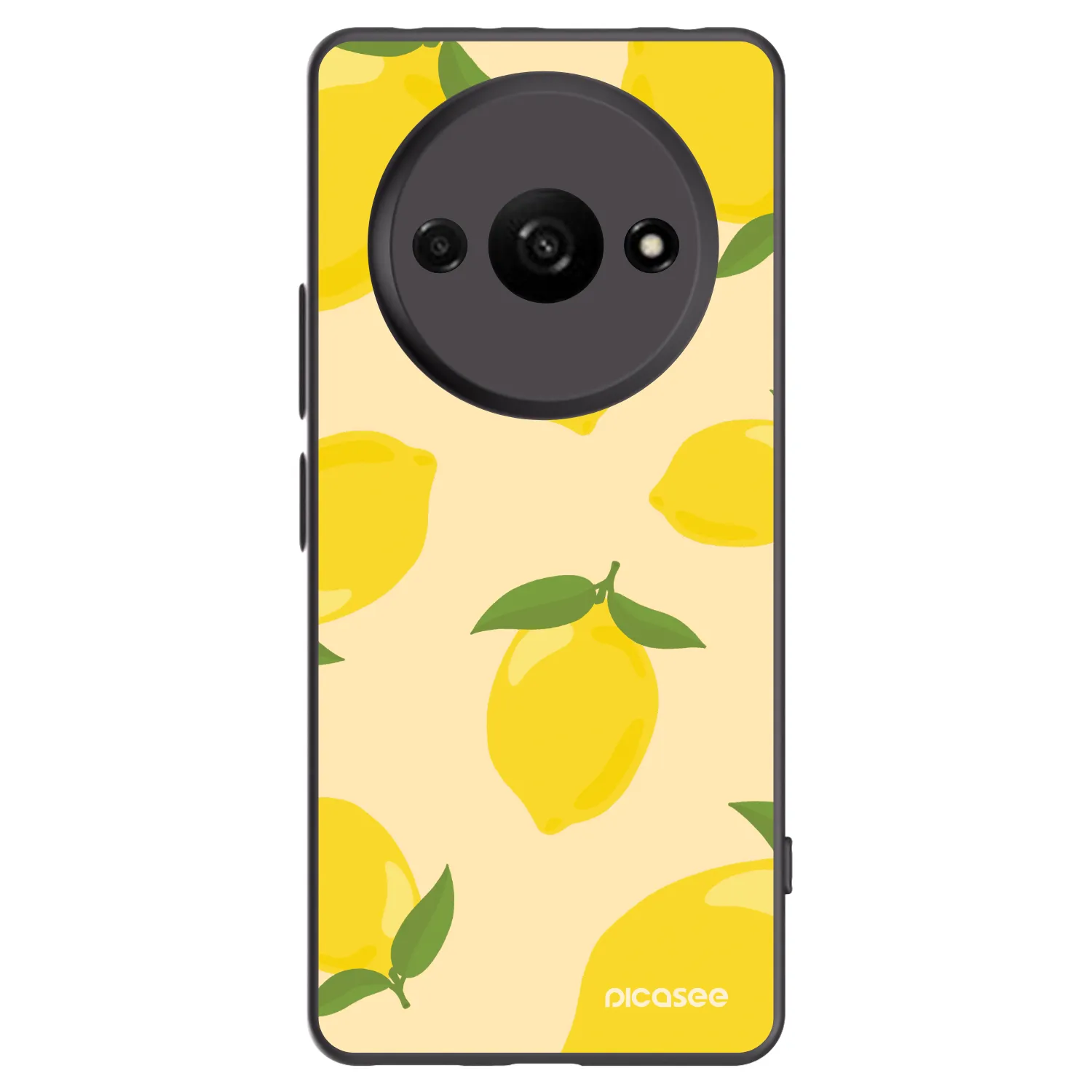 Picasee silikonowe czarne etui na Xiaomi Redmi A3 - Limoncella