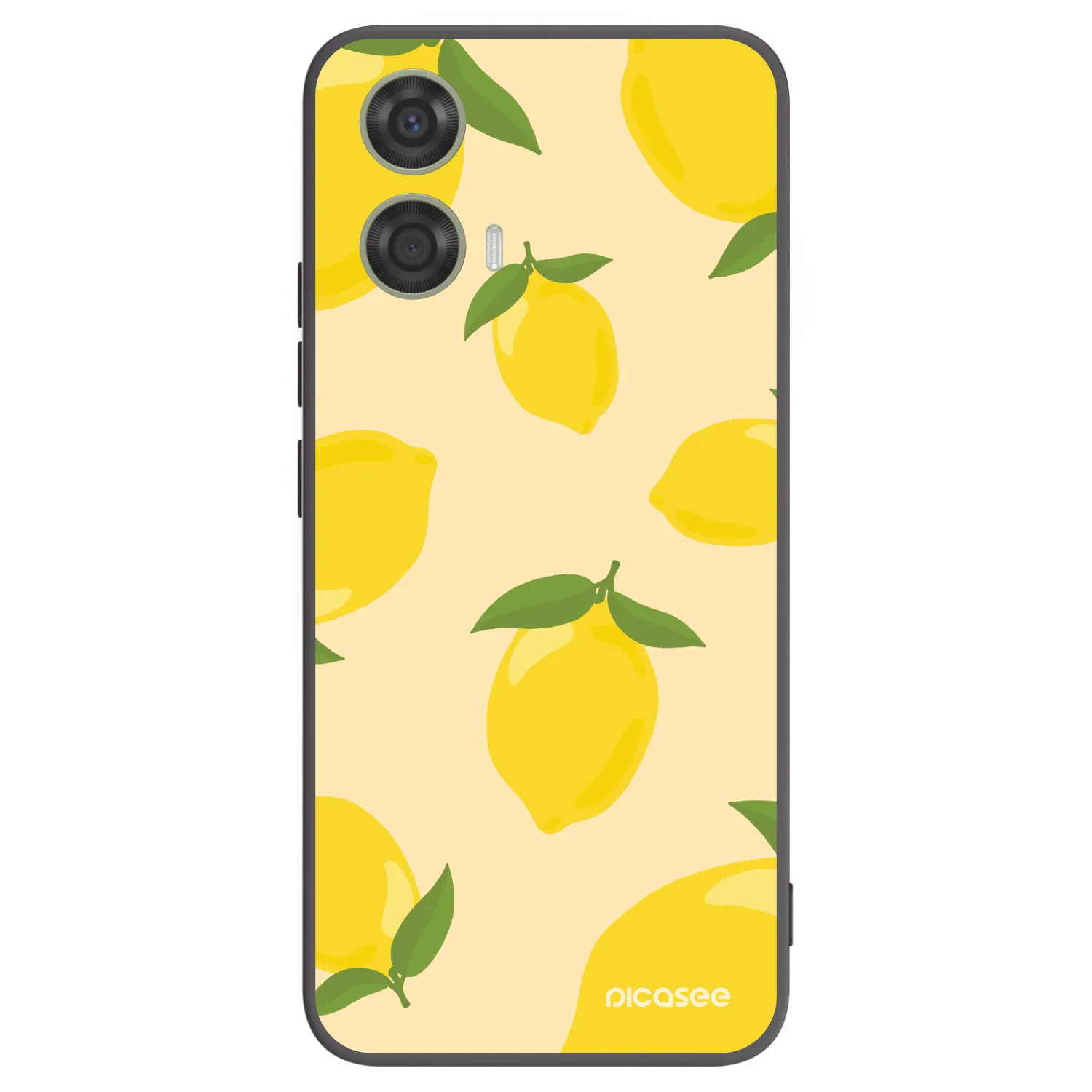 Picasee silikonowe czarne etui na Motorola Moto G24 - Limoncella