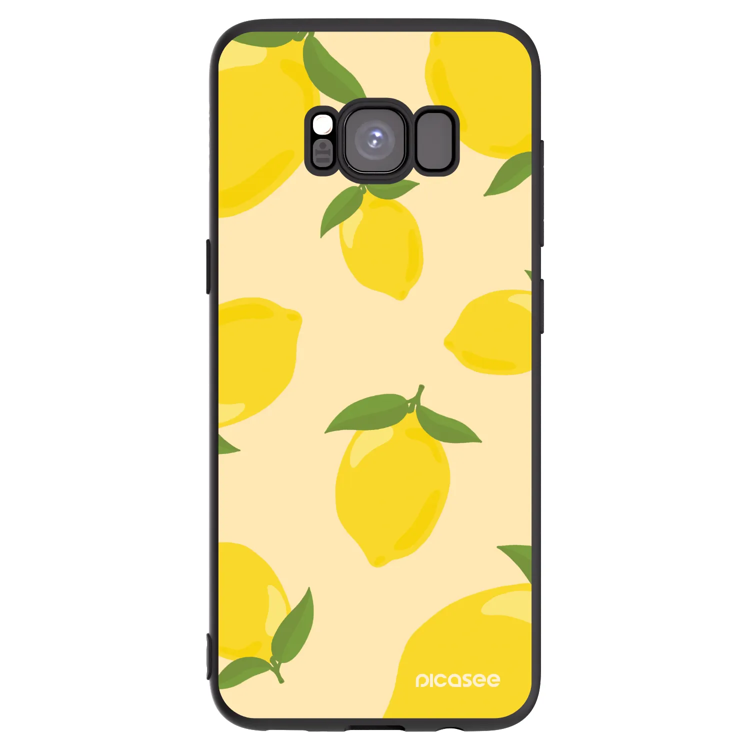 Picasee silikonowe czarne etui na Samsung Galaxy S8 G950F - Limoncella