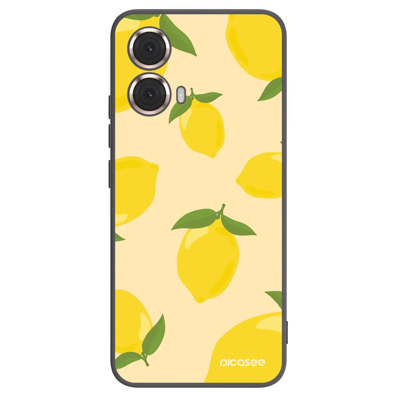 Picasee silikonowe czarne etui na Motorola Moto G85 - Limoncella